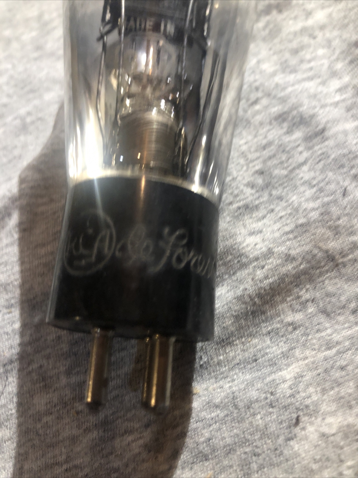 Deforest 841 Tube Audion Engraved Base RARE (s2box2)