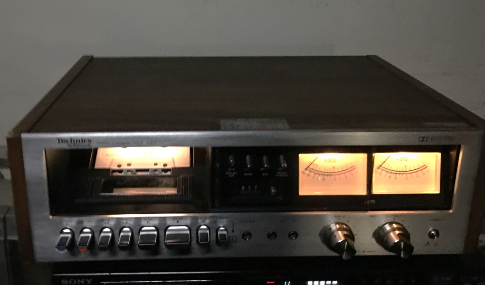 Technics 630T Tape Deck, Partially Works, Needs Capstan Pinch Roller Repaired