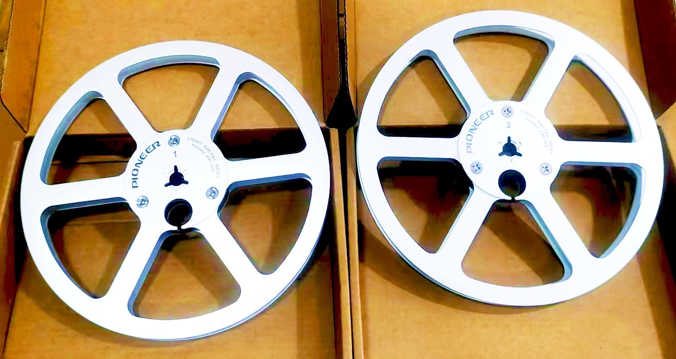 7 Inch Metal Reels Aluminum Pair For Pioneer Reel To Reel RT-707