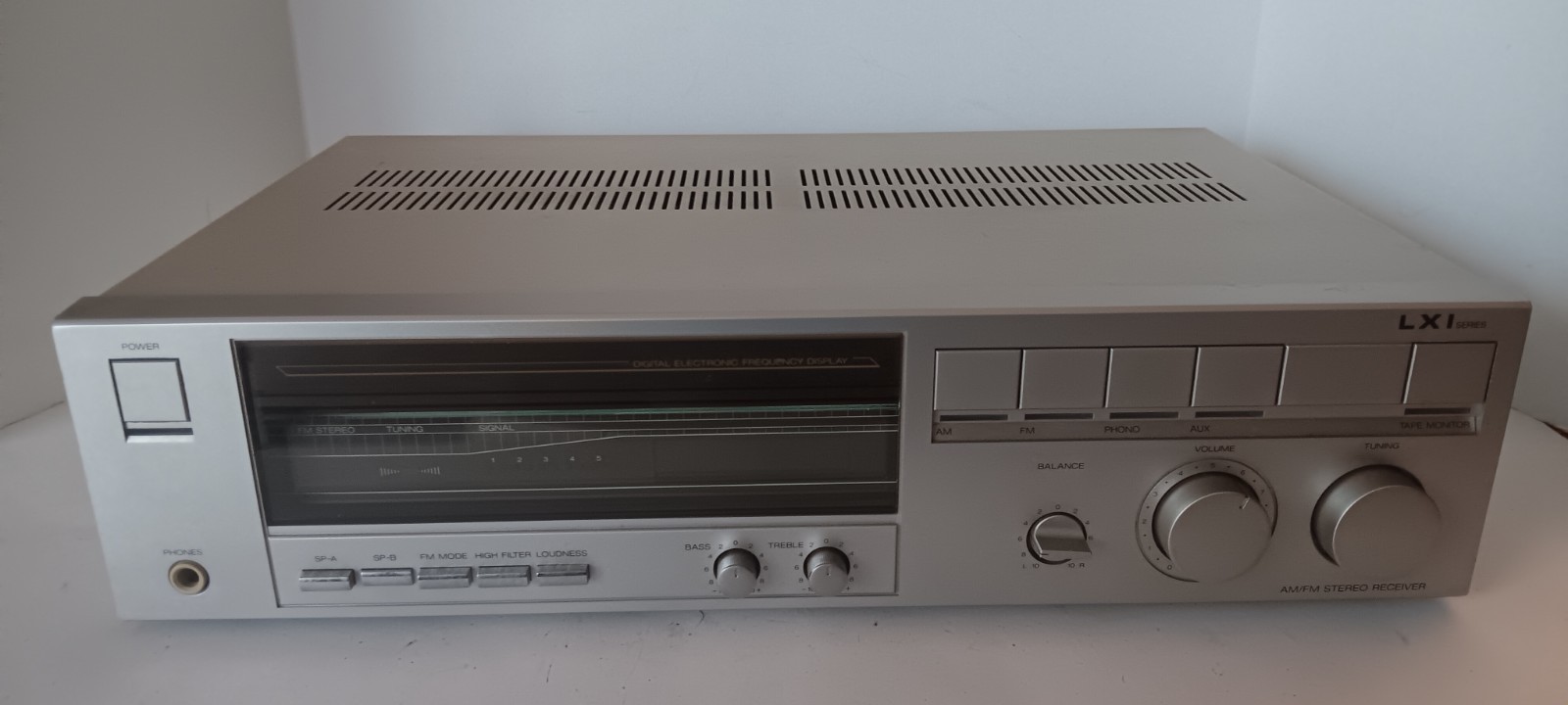 LXI Series AM/FM Stereo Receiver 564.92583250 Silver Face Tested SEARS vintage