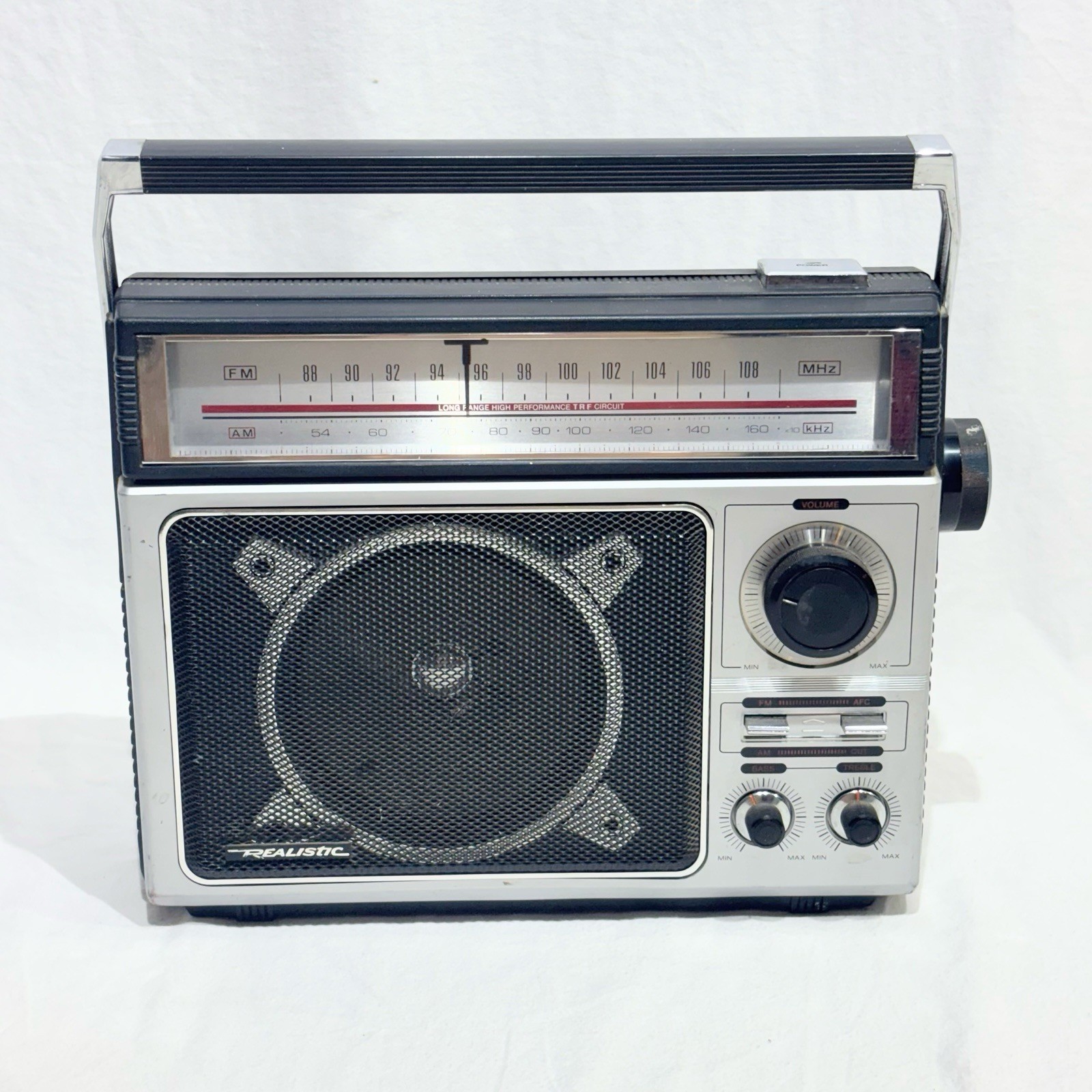 Vintage Realistic 12-650A AM/FM Radio Receiver – Long Antenna – WORKS!