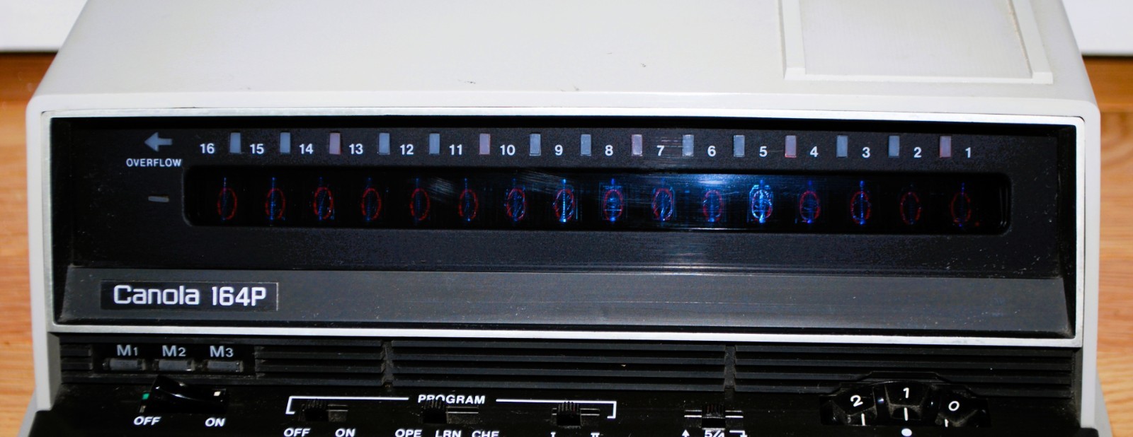 Vintage 70’s Canon Canola 164P Desktop Calculator Nixie Tubes old Computer Japan