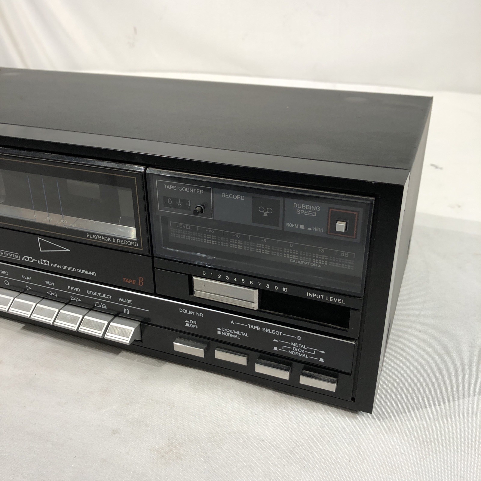 Sanyo Cassette Deck Dual Double Deck A/B Stereo Cassette Deck – RD W687 – 1986