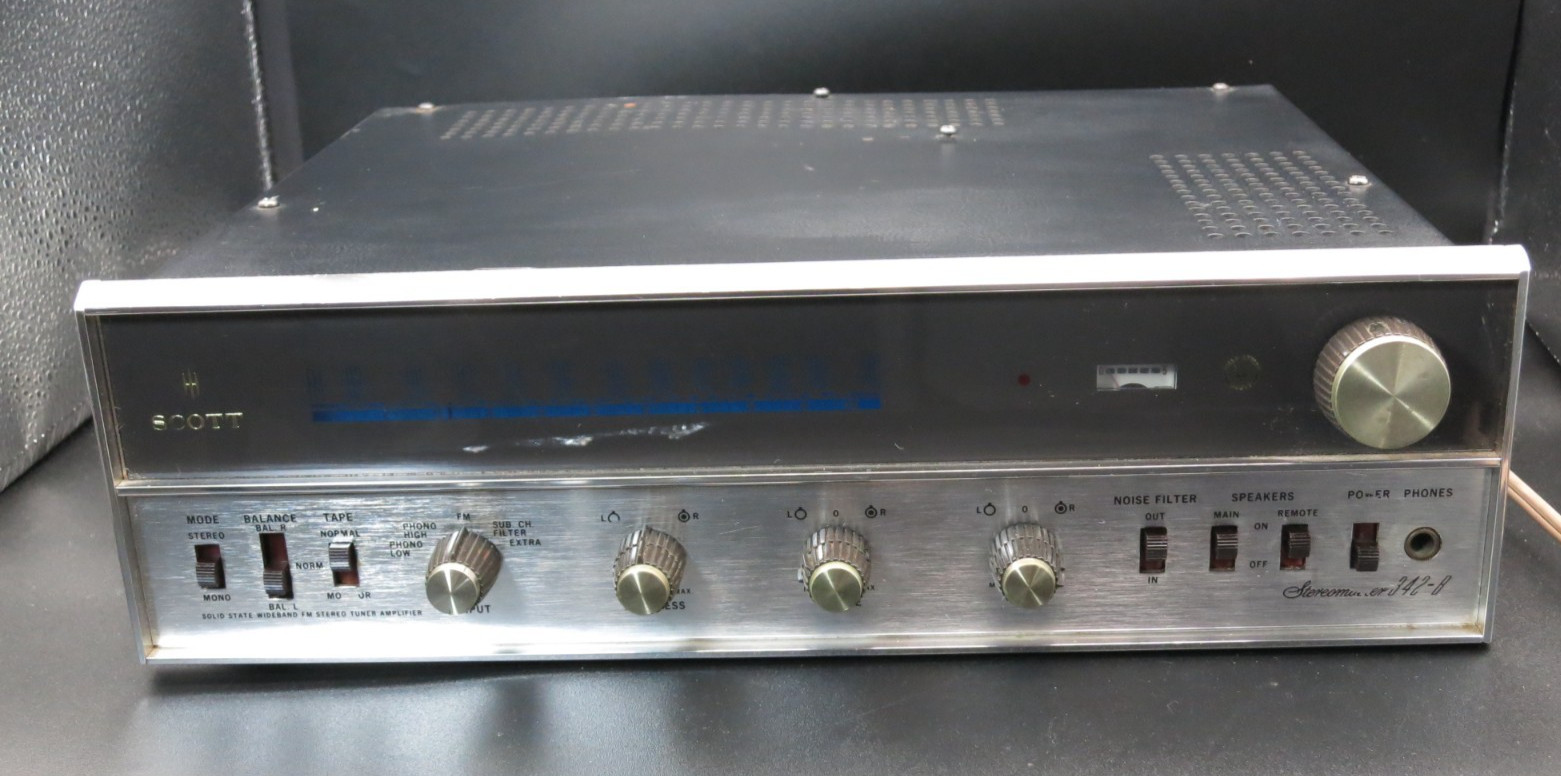 Vintage HH Scott 382-B AM/FM Solid State Stereo Tuner Amplifier – Works