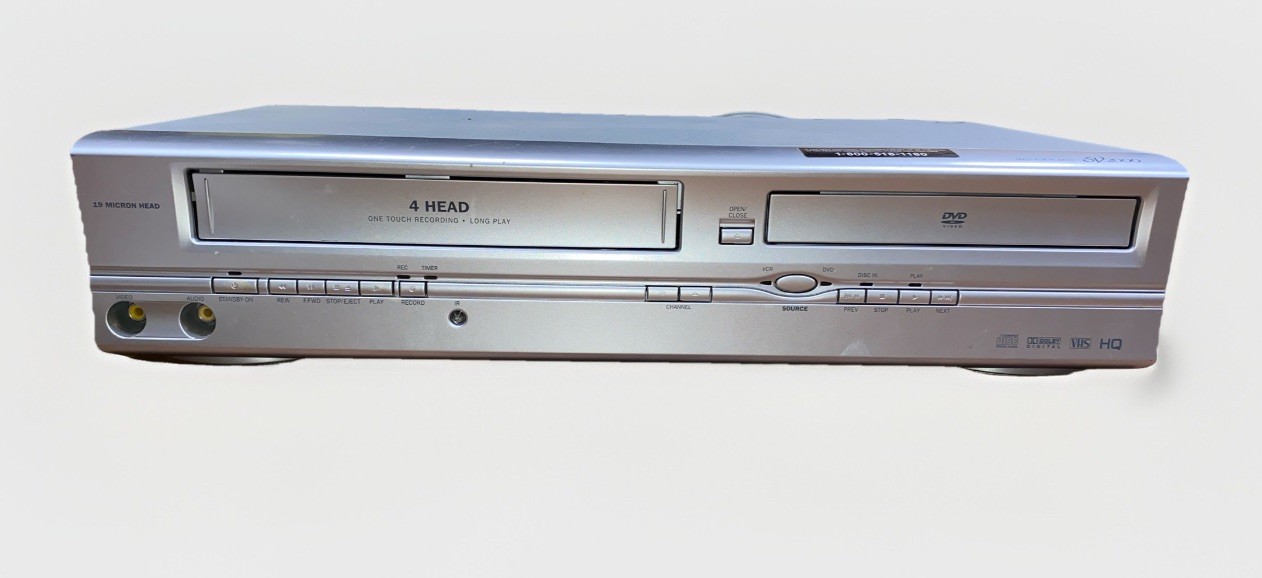 Funai SV2000 WV805 4Head HiFi VCR VHS Recorder DVD Player Combo TESTED – WORKS