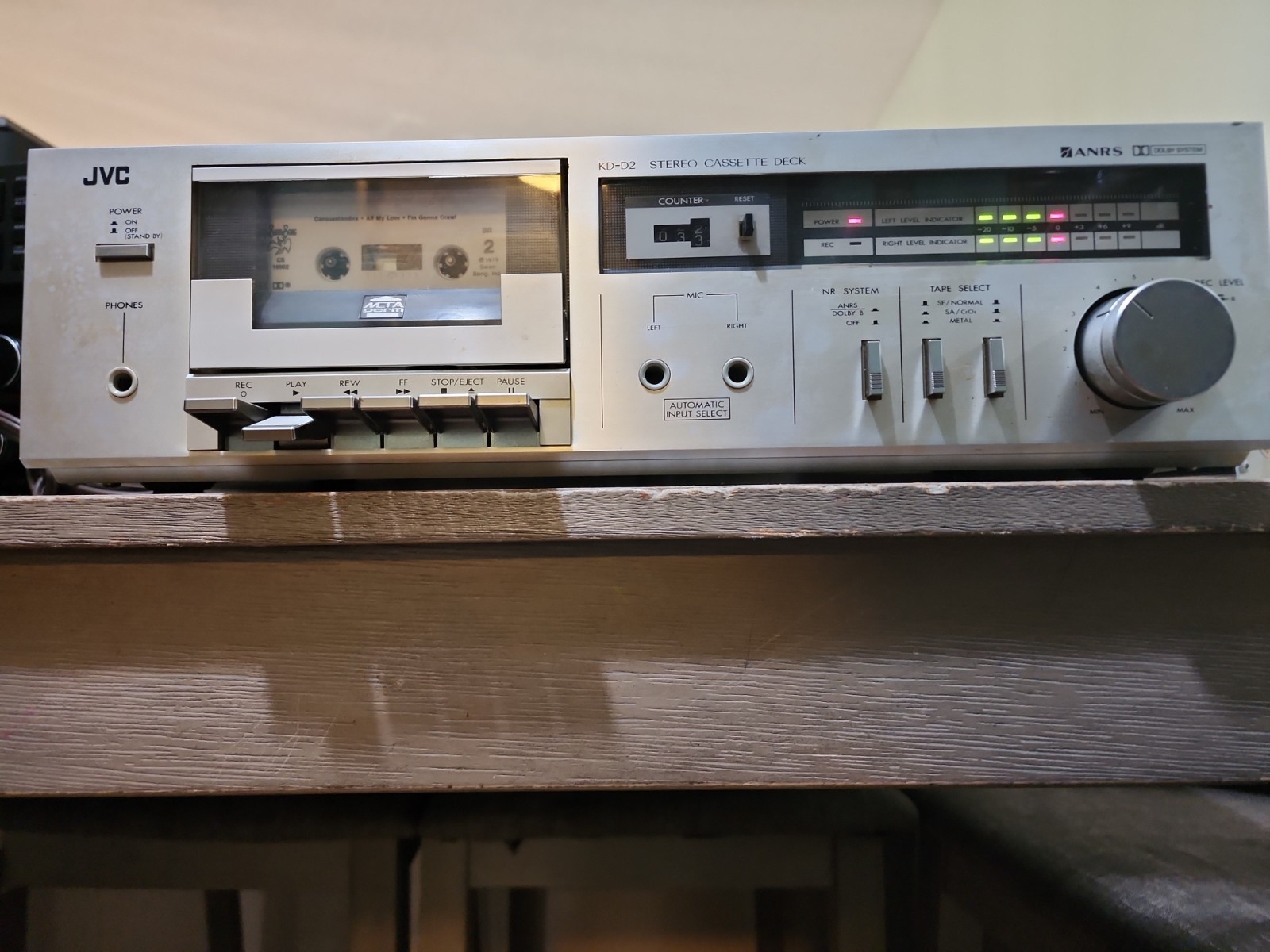 JVC KD-D2 Stereo Cassette Deck- Tested Working