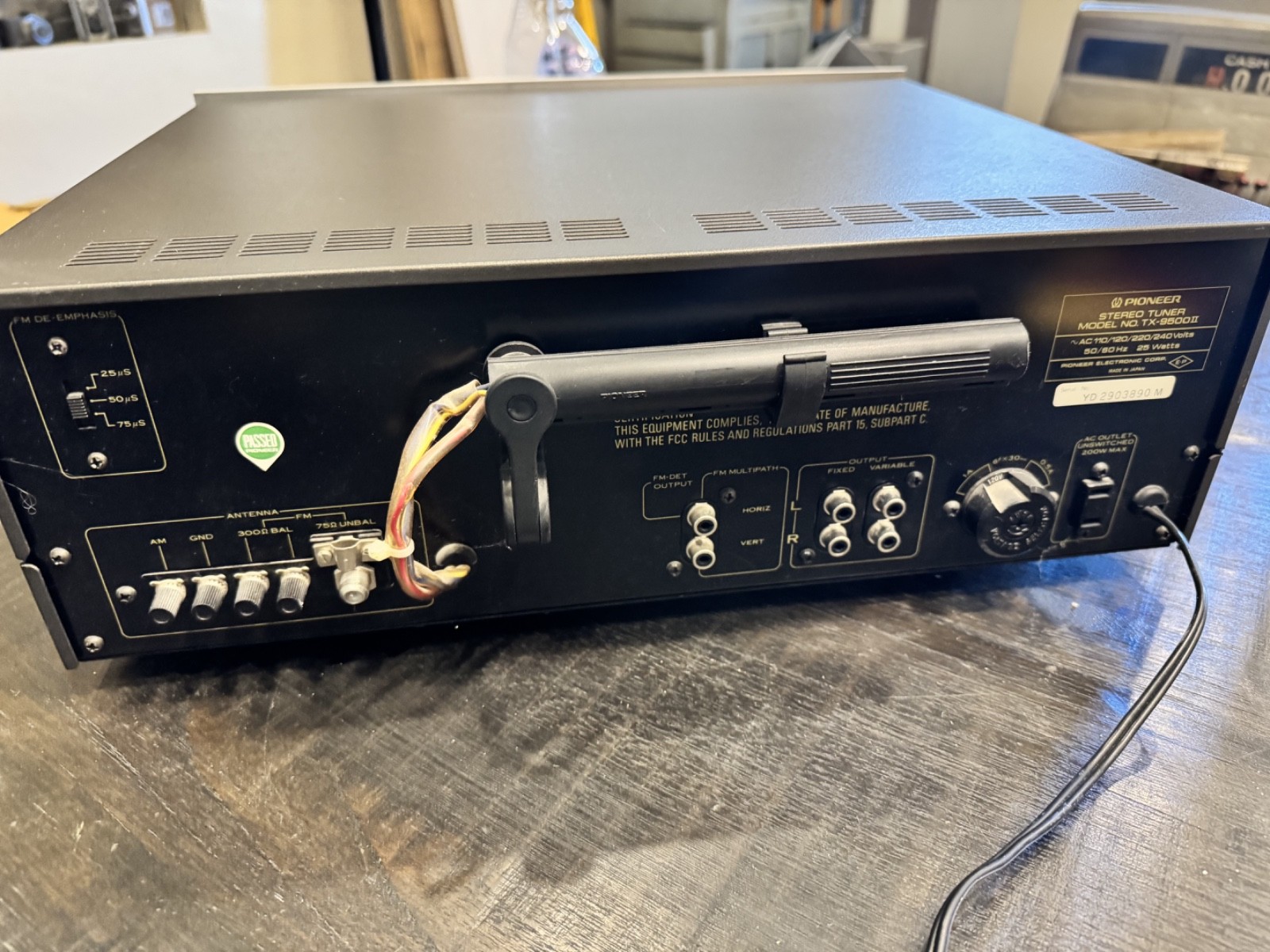 Pioneer TX-9500 II Stereo Tuner Vintage FM/AM Radio Silver Face Spec Series