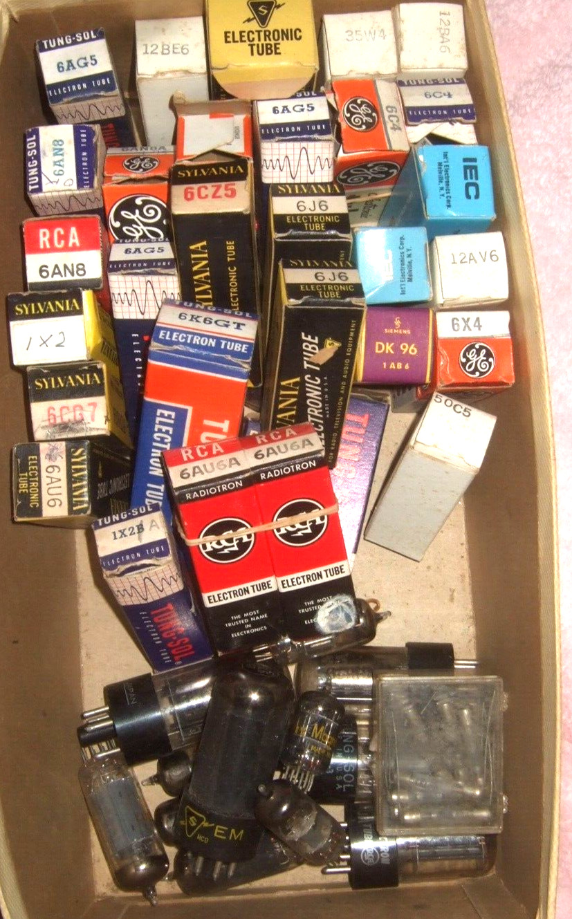Vacuum Tubes Electron Tubes From Repairman’s Estate Untested
