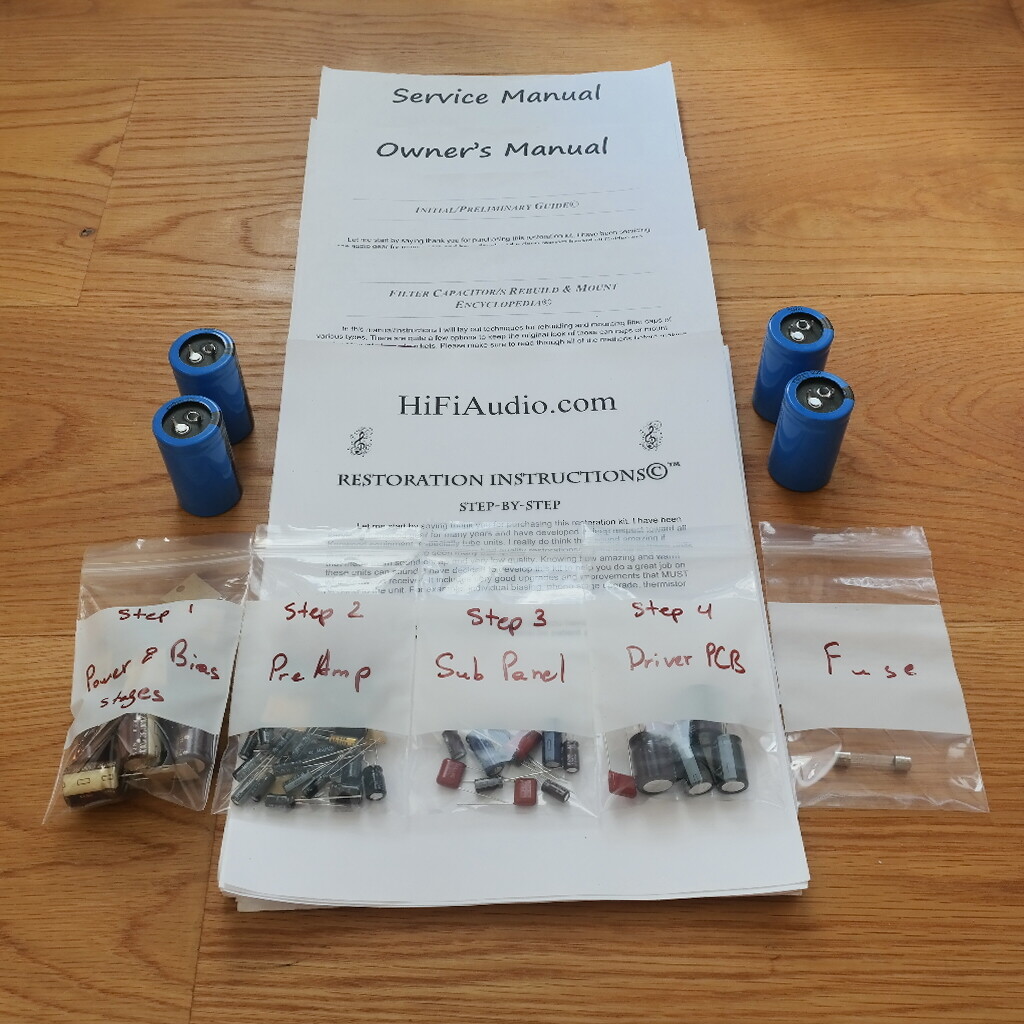 JBL SA600 restoration recap repair service rebuild kit capacitor set