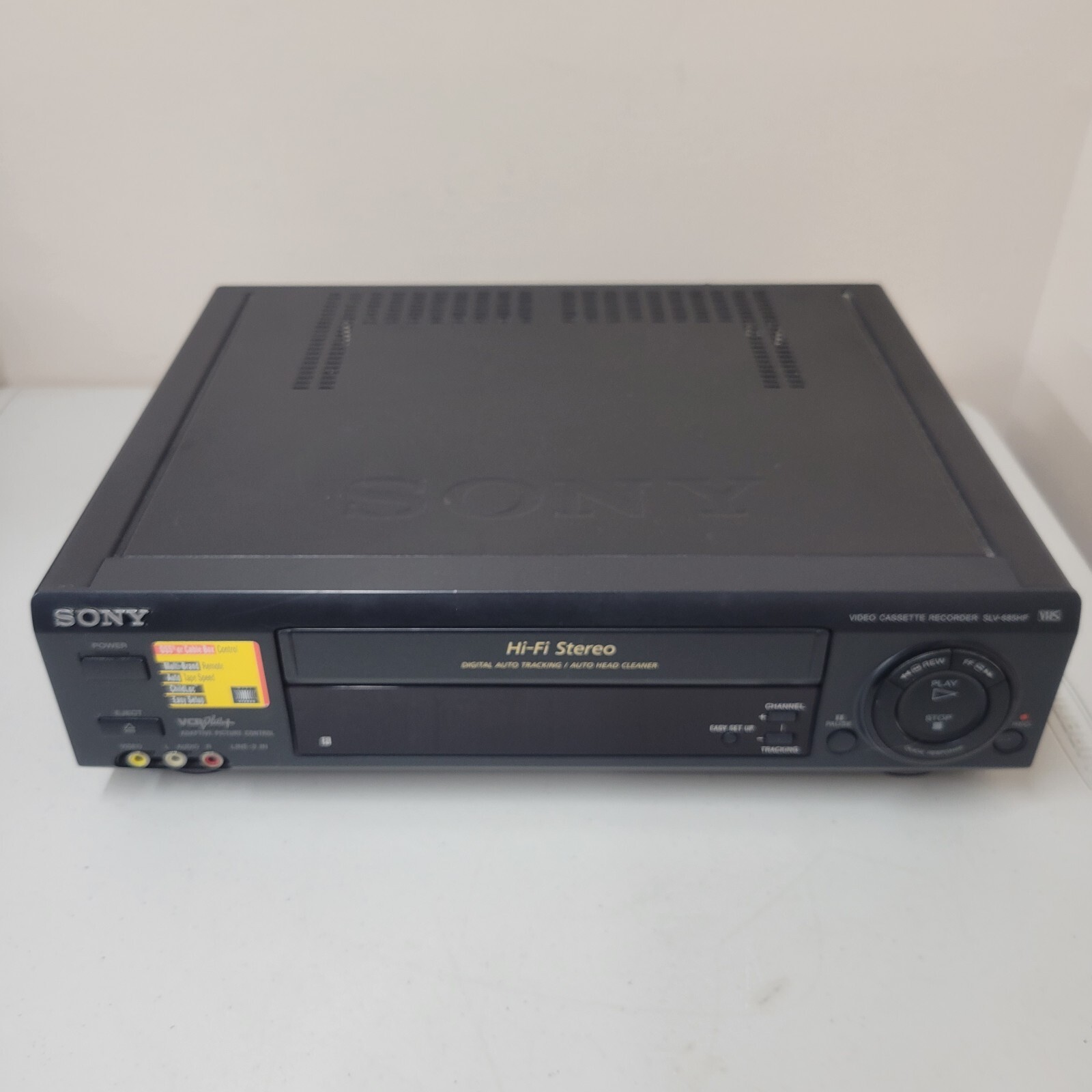 SONY SLV-685HF 4-Head VCR – No Remote or Cables – FOR PARTS ONLY!!!