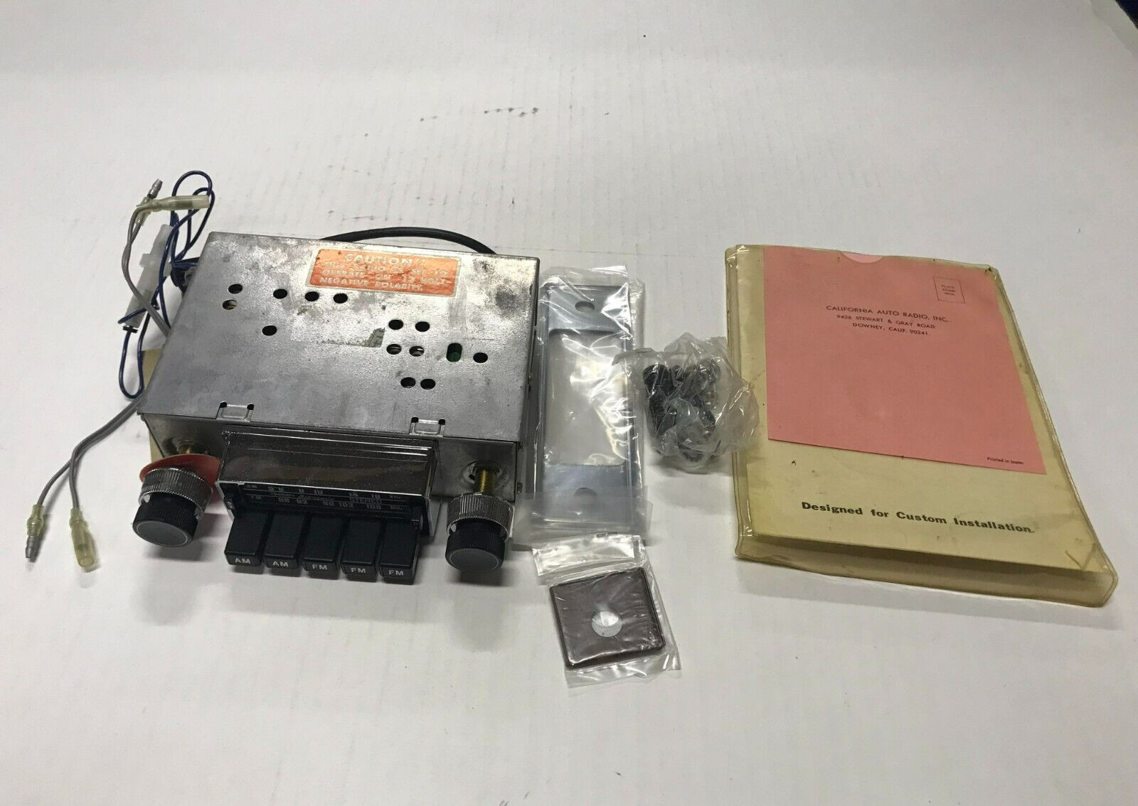 New In Box Vintage Boman Astronomix Replacement Radio/Stereo W/Warranty Certif.