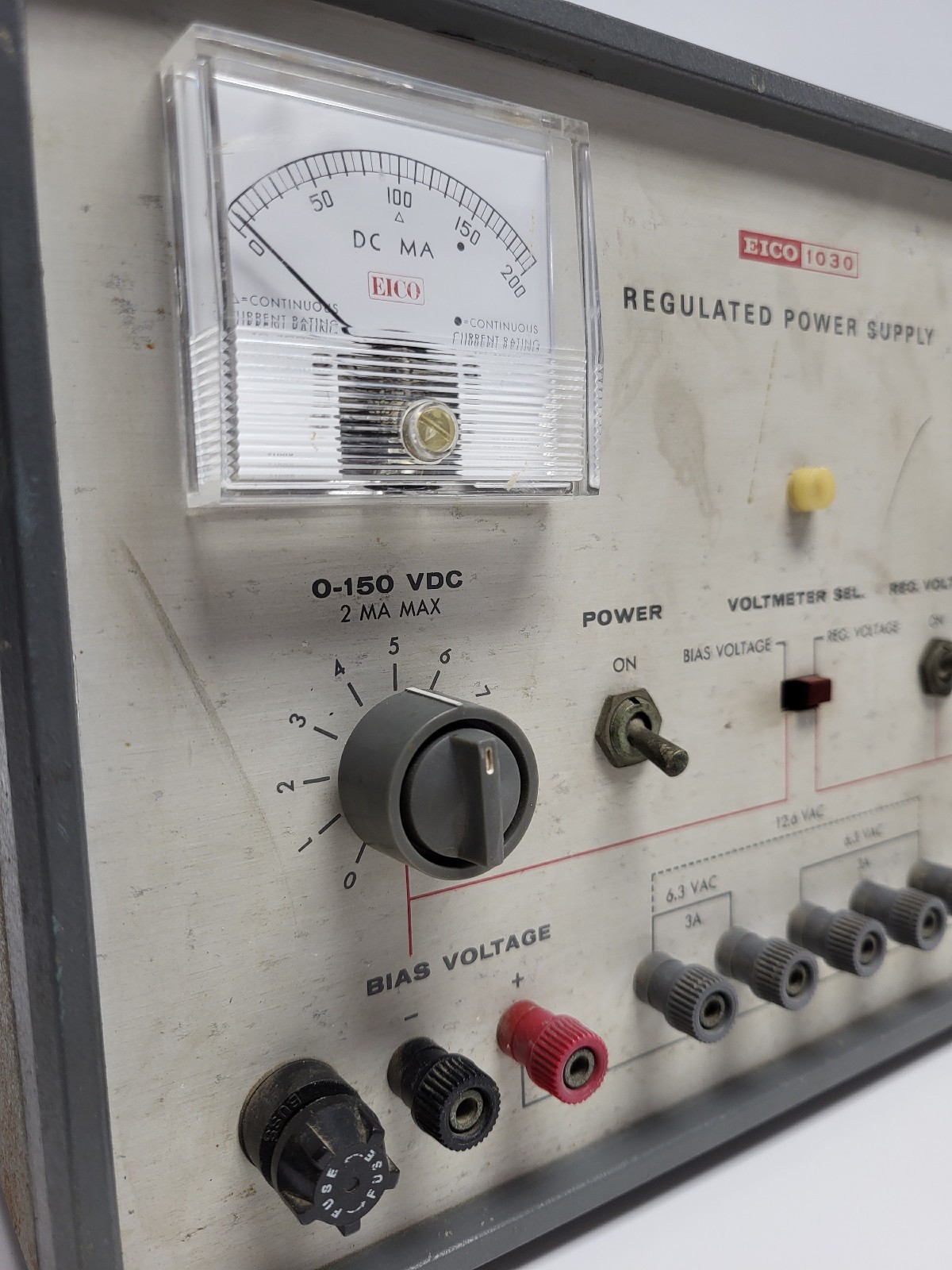 Vintage 1960s Eico 1030 Regulated Power Supply Tube (Powers On)