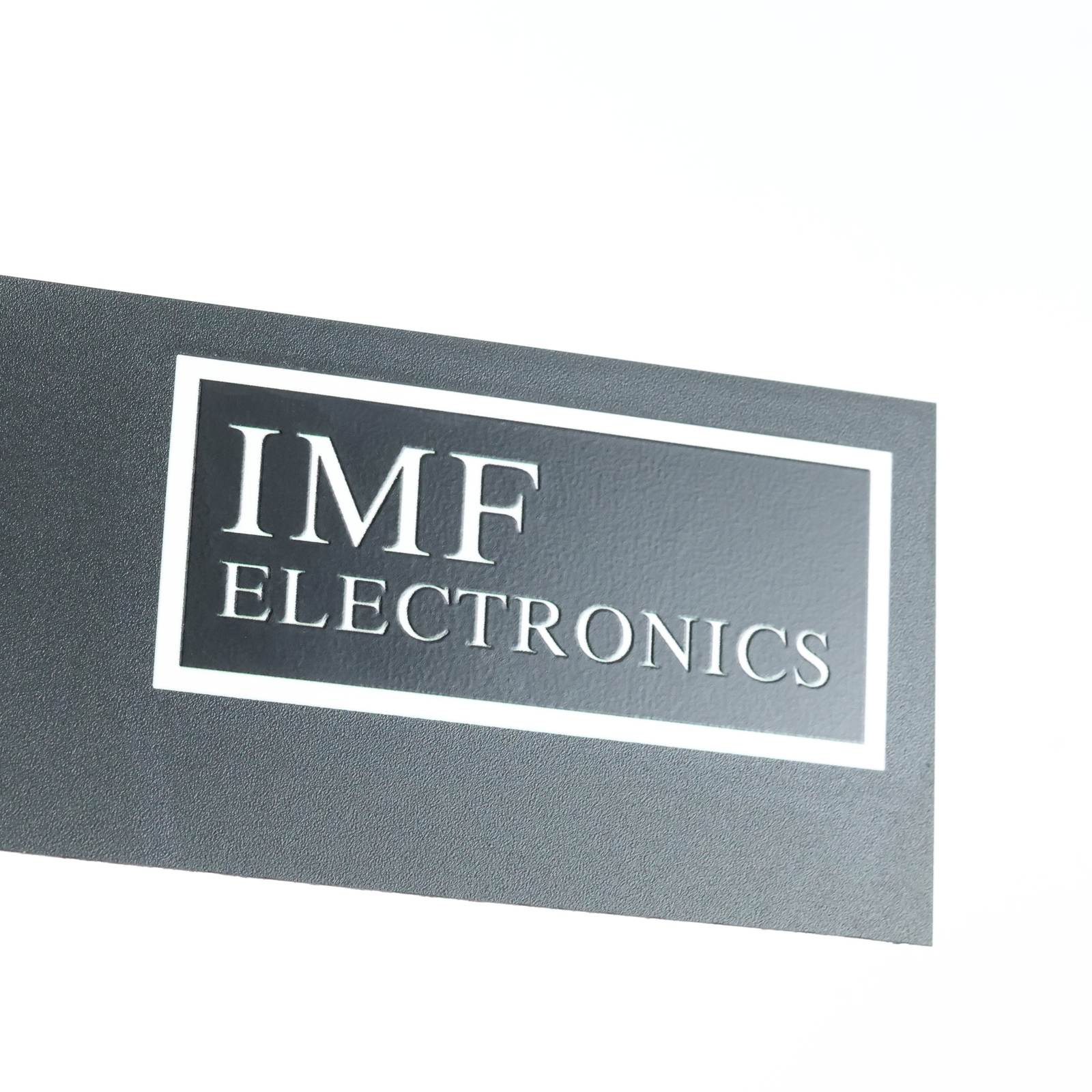 IMF Electronics logo badge Sticker Decal DIY waterproof 63mm(2.48″)X28.5mm(1.22″