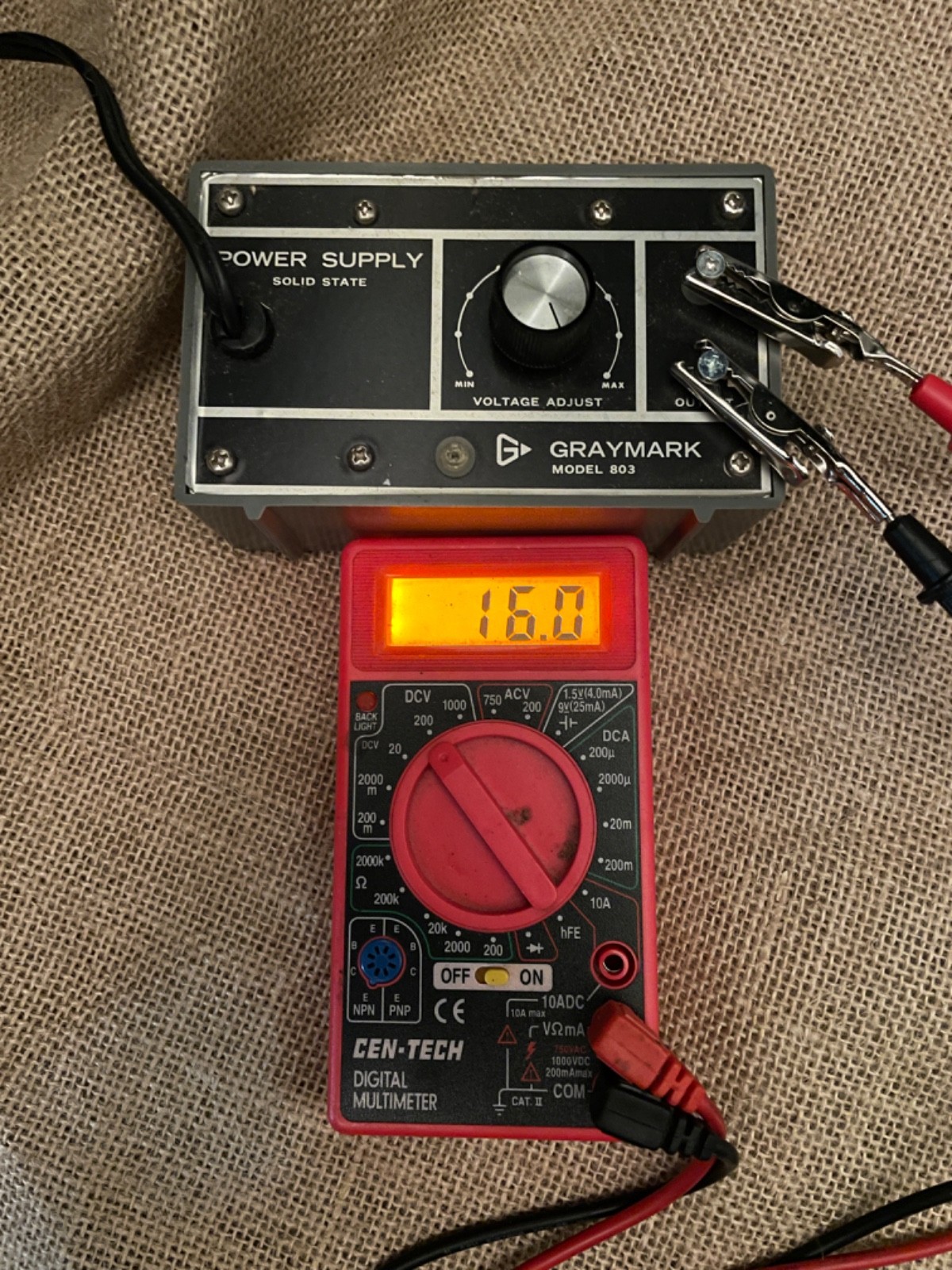 Vintage GRAYMARK Model 803 Power Supply