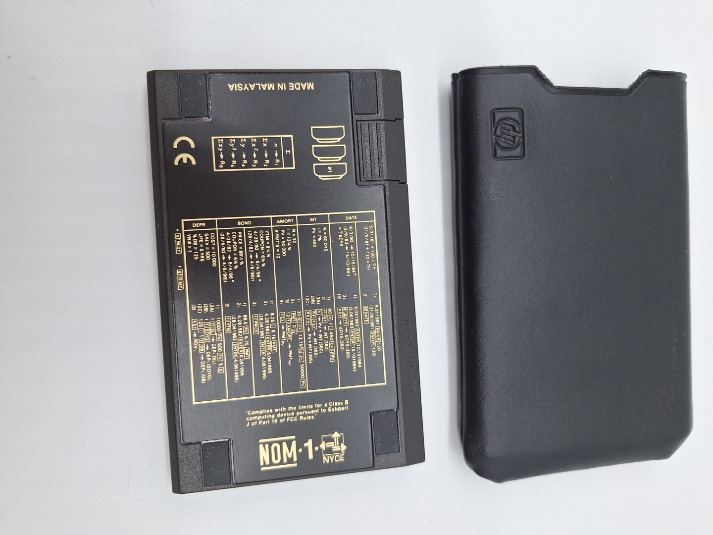 Hewlett Packard Hp 12C Financial Calculator Gold & Black Tested Working.