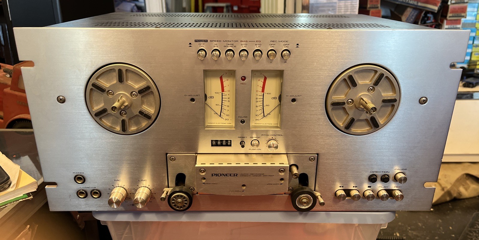 Pioneer RT-707 Direct Drive Auto Reverse Reel to Reel Tested & Works