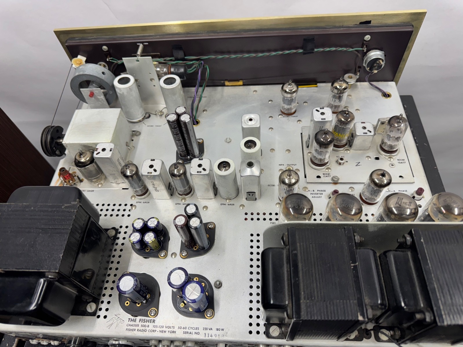 The Fisher Model 500-B Tube Stereo Receiver, Restored, Ecellent.