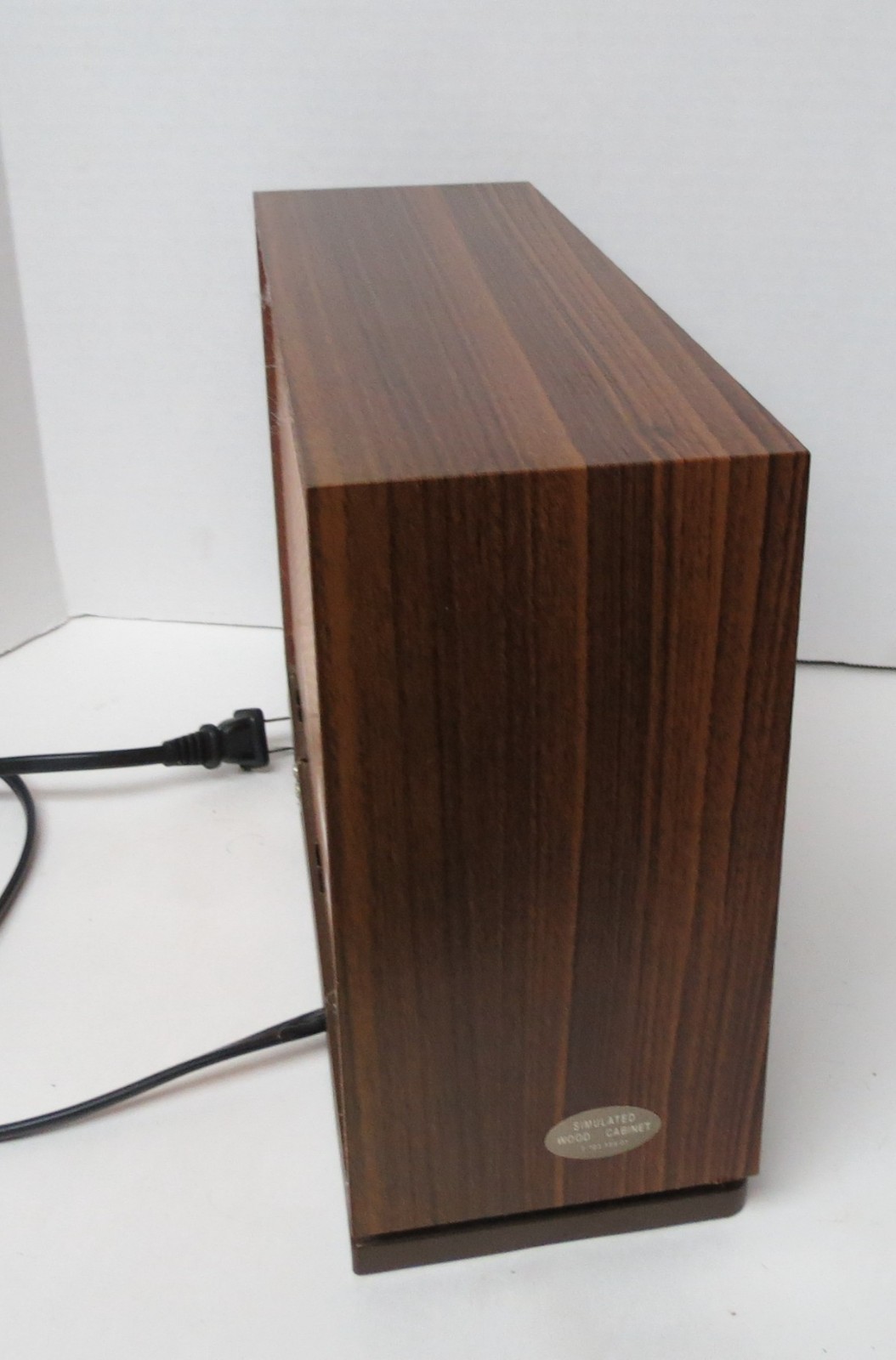 Vintage Sony ICF-9740W Radio AM FM Table Top Mid Century Simulated Wood Tested