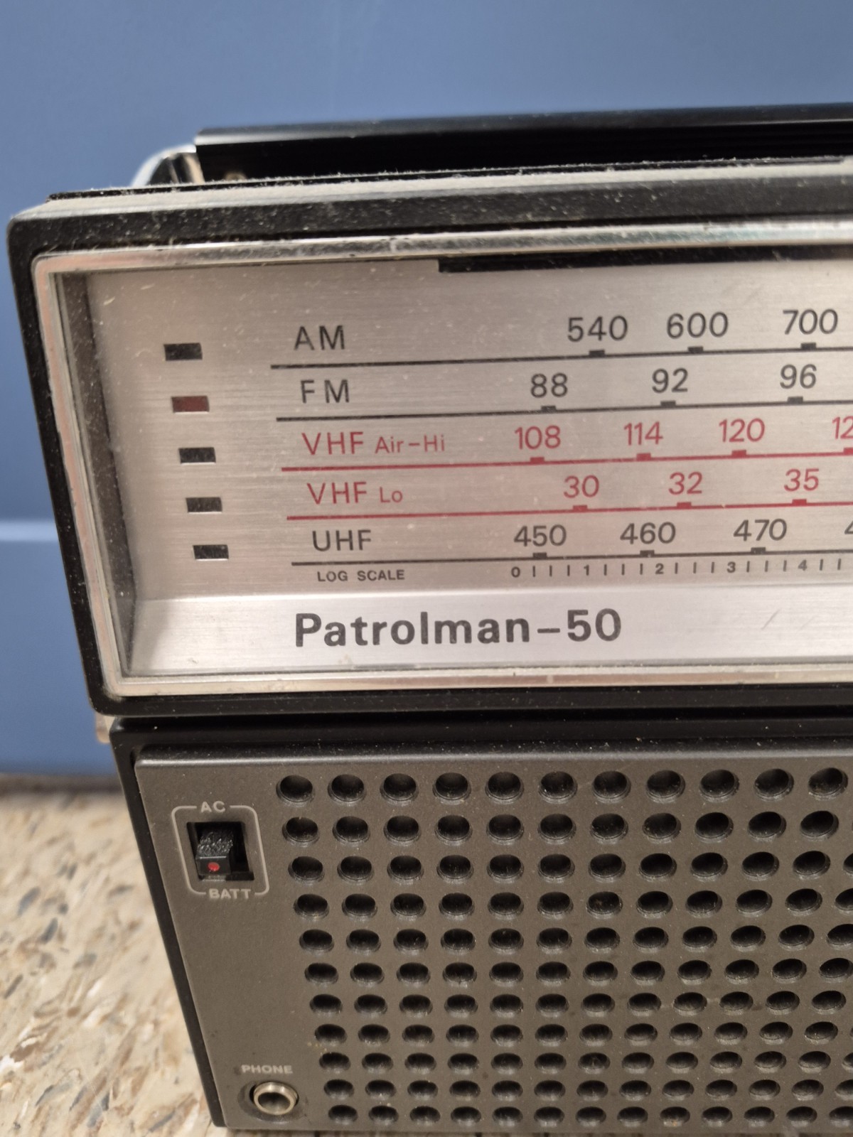 Vintage Realistic Patrolman-50 Portable Radio Untested Retro Untested Radioshack