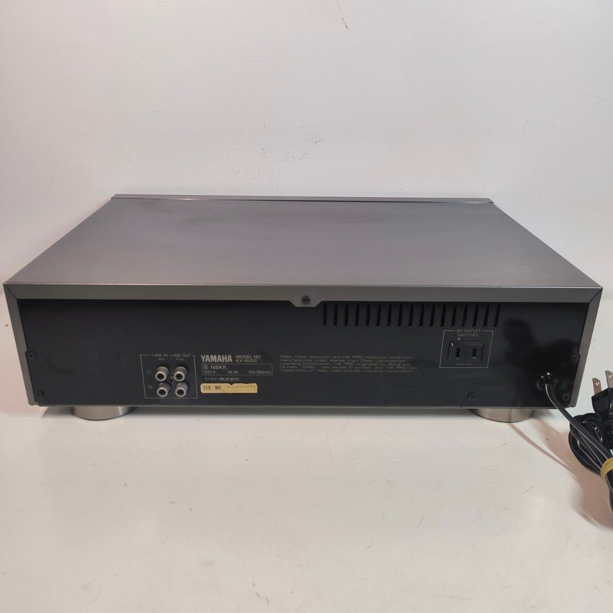 Yamaha KX-R100 Cassette Deck QuietOp Recording SpeedAdj AzimuthAdj Fully Works