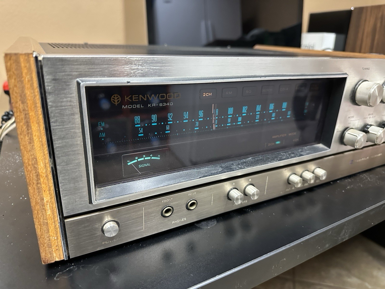 Kenwood KR-6340 Vintage AM/FM 4 Channel Tuner