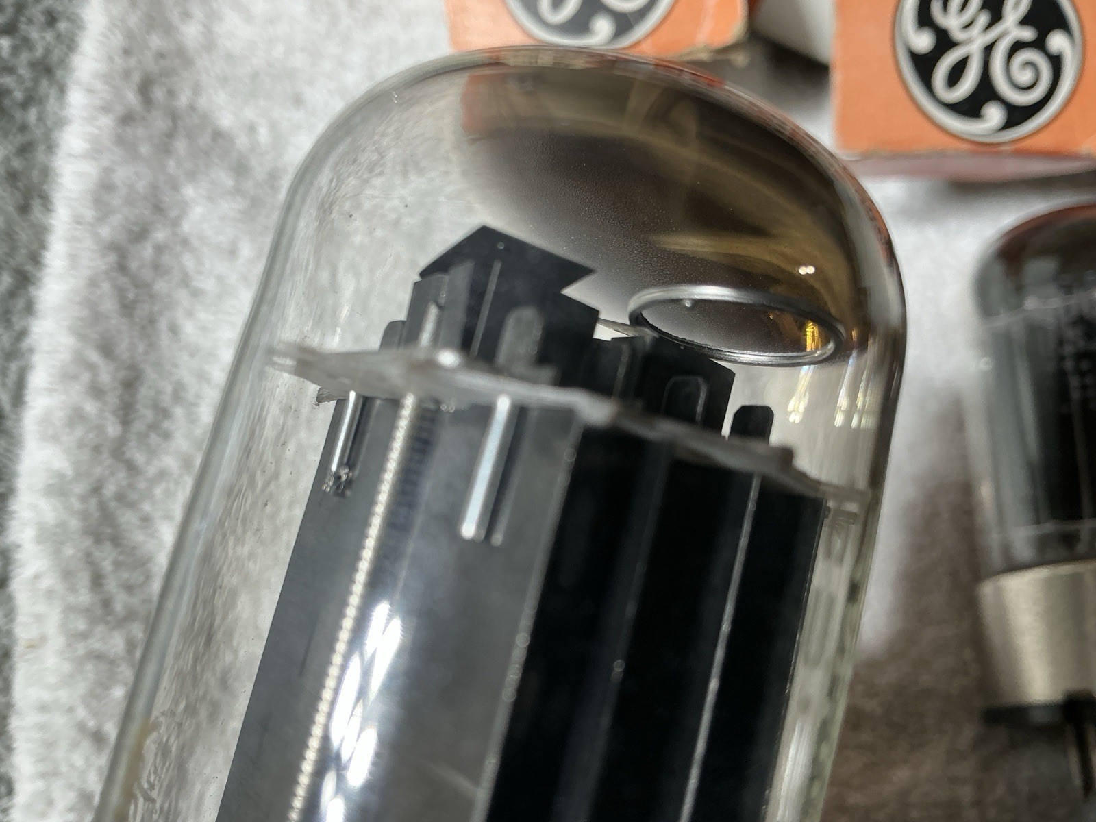 5 GE 6080 Vacuum Tubes 3 NOS Matching Codes Black Plate Power Amplifier Plus 2