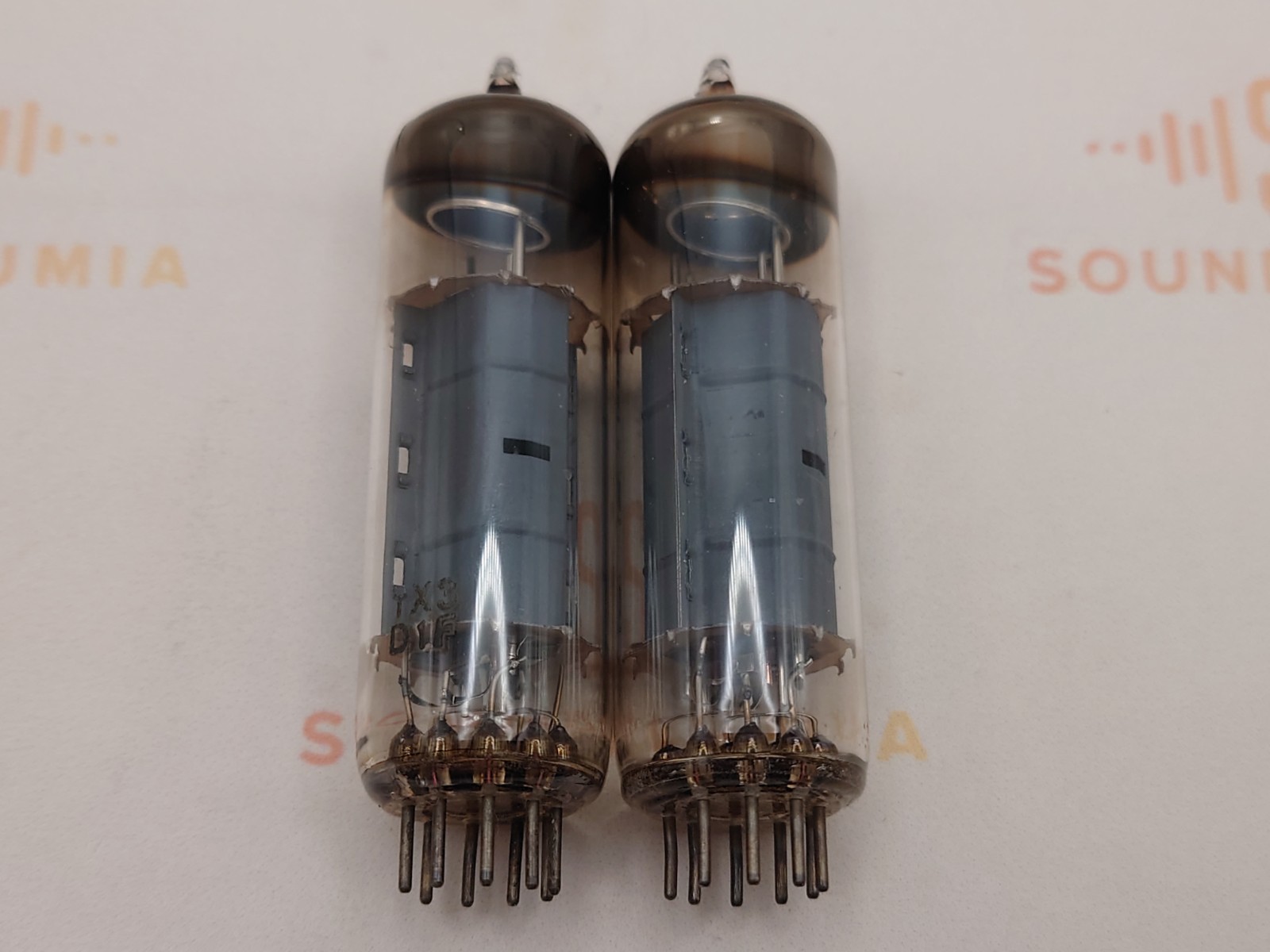 Valvo EL84 6BQ5 O-getter Matched Pair – Hamburg 1961 rX3 – Near NOS