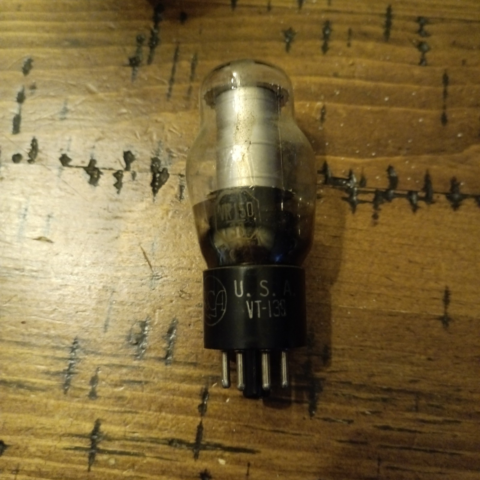 RCA VT-139 Vacuum Tube VR150/30 Military Radio Voltage Regulator Made in USA ba