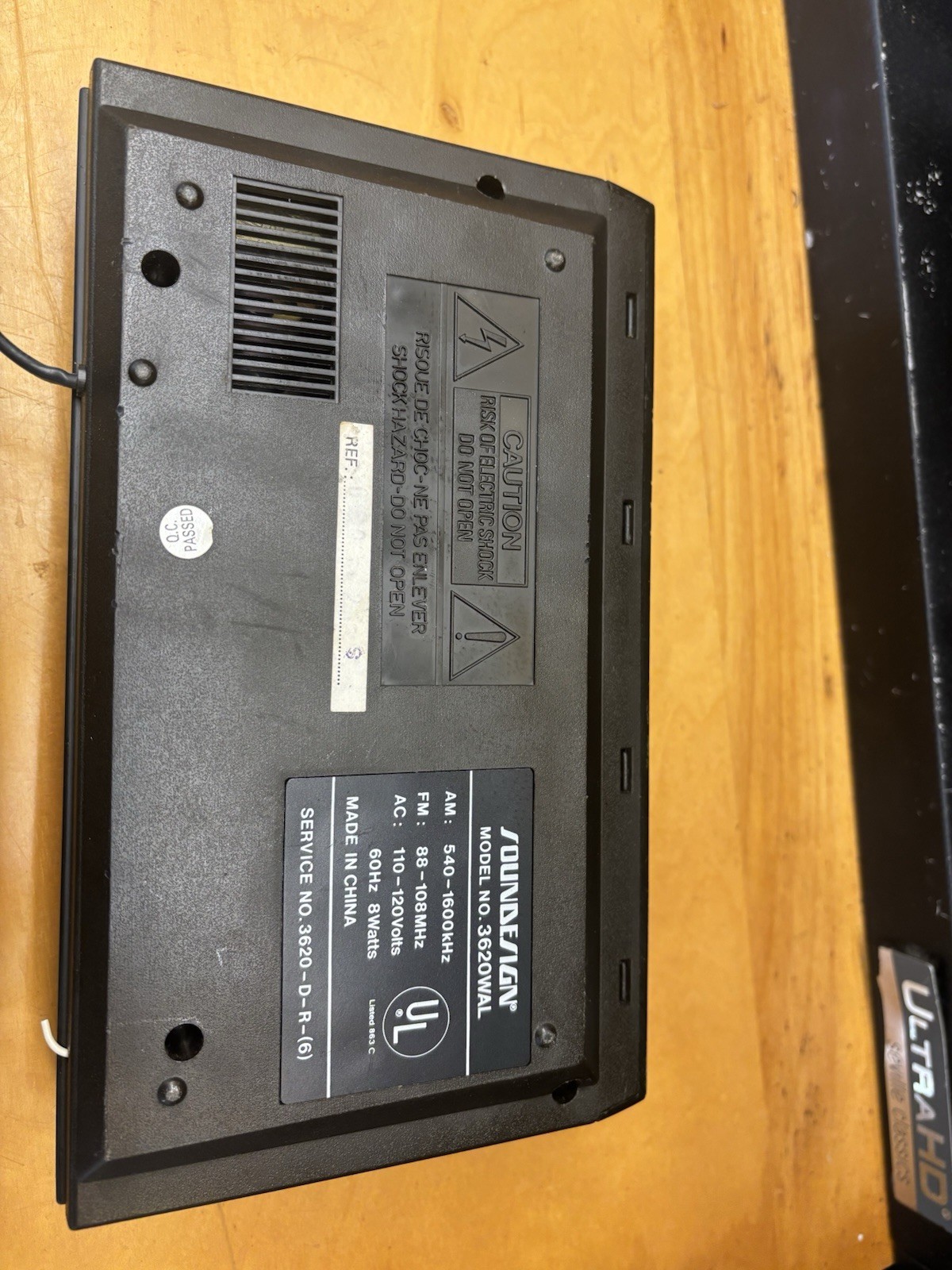 Soundesign 1980’s Vintage Alarm Clock Radio 3620WAL Parts Repair