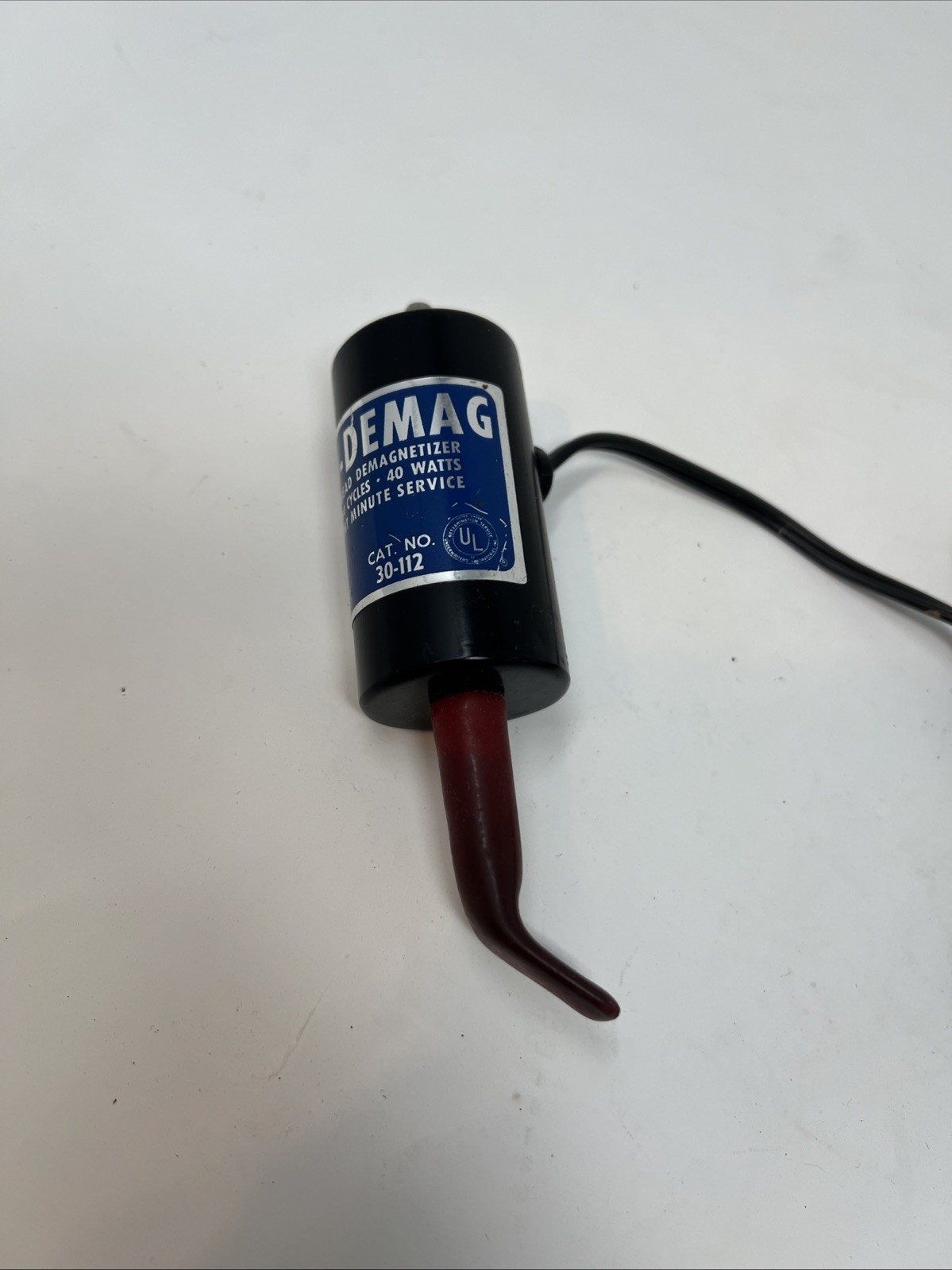 Vintage GC Electronics Audiotex HEAD DEMAG Recording Head Demagnetizer 30-112