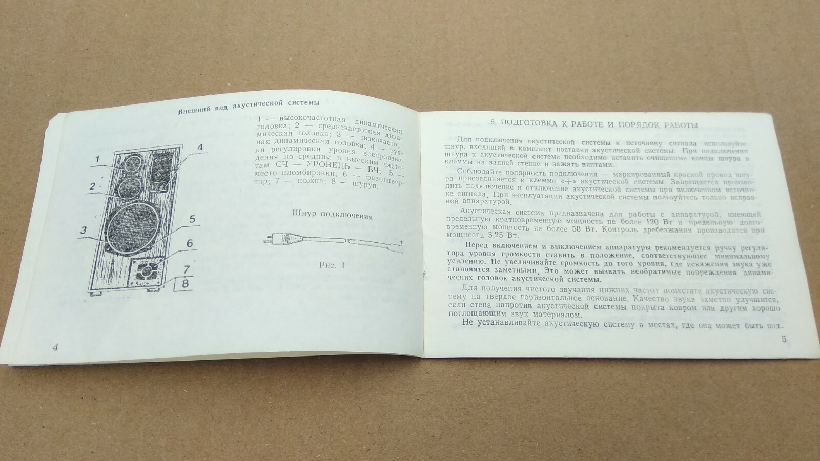 Vintage Scheme Manual Instructions for use Passport Soyuz 50AS-012 Radiotehnika☭