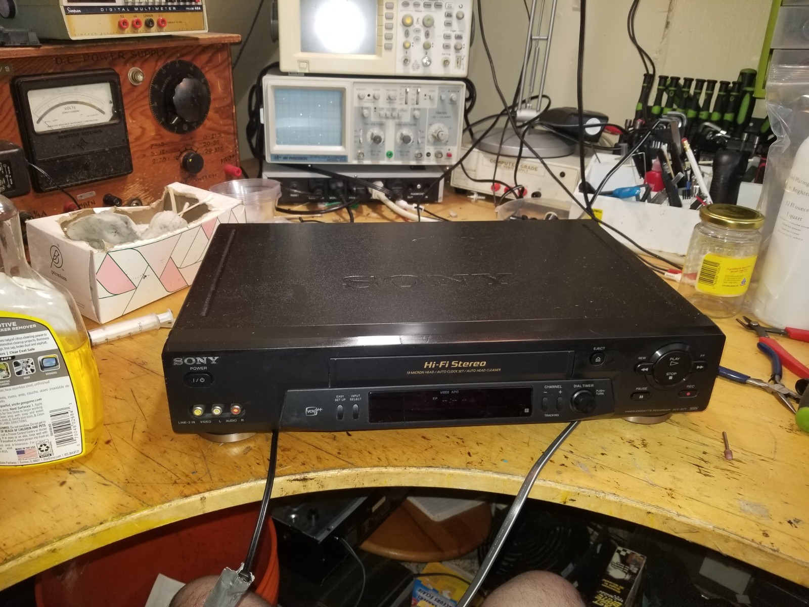 Sony SLV-N71 VCR 4 Head HiFi Stereo VHS Player Recorder – No Remote – Tested