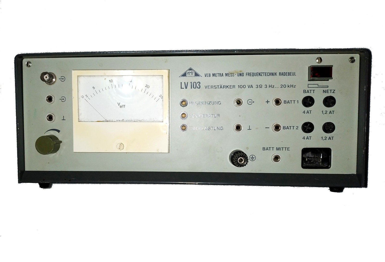 Vintage Retro Germany Power Audio Amplifier MMF LV 103 1980’s Working!