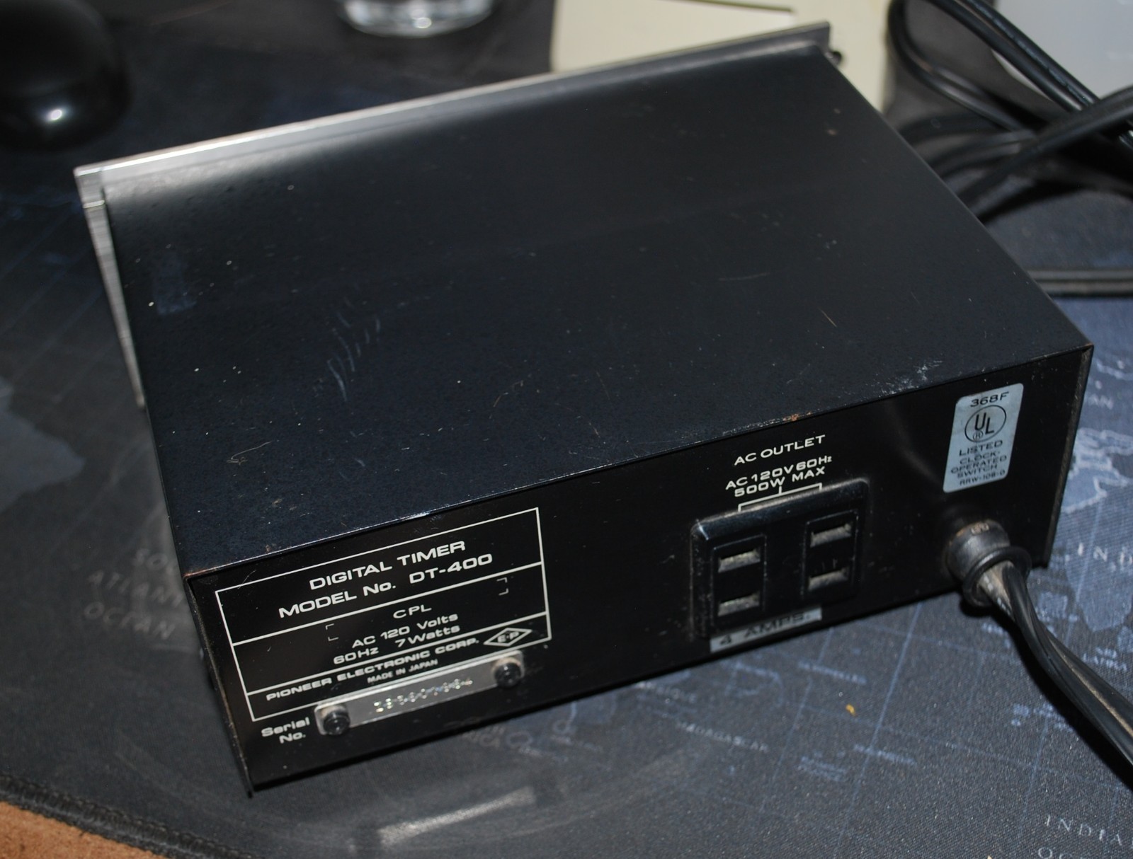 Pioneer DT-400 Digital Timer Vintage Japan Blue Display DT400