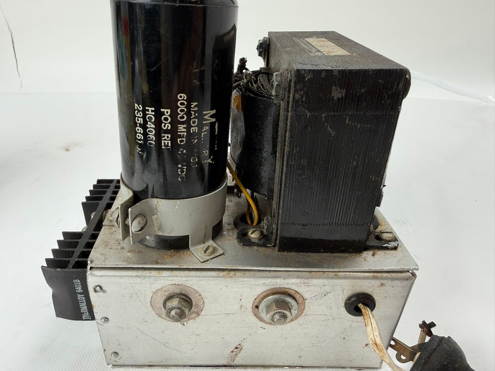 Vintage DC Power Supply Project Signal Transformer RCA 2N3055 Mallory Capacitor