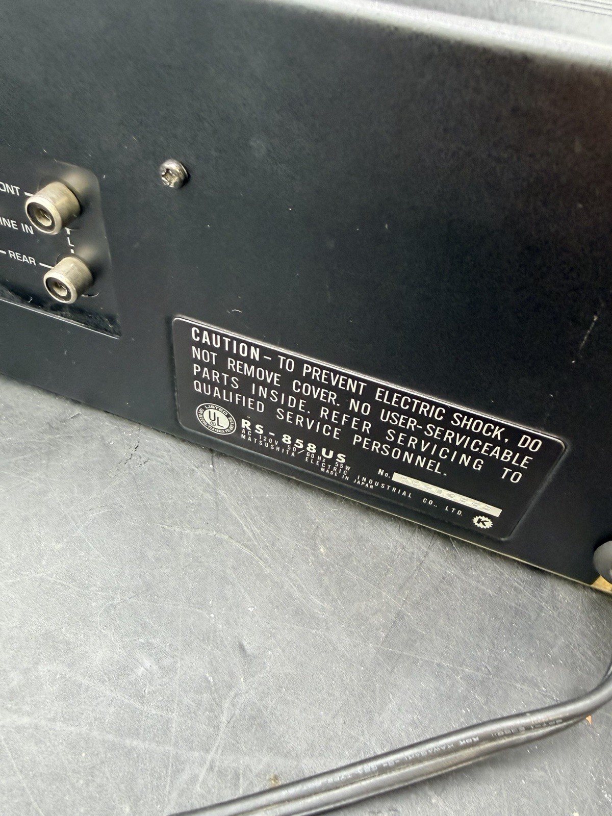 Technics RS-858US 8 Track Quadraphonic Recorder & Player TESTED