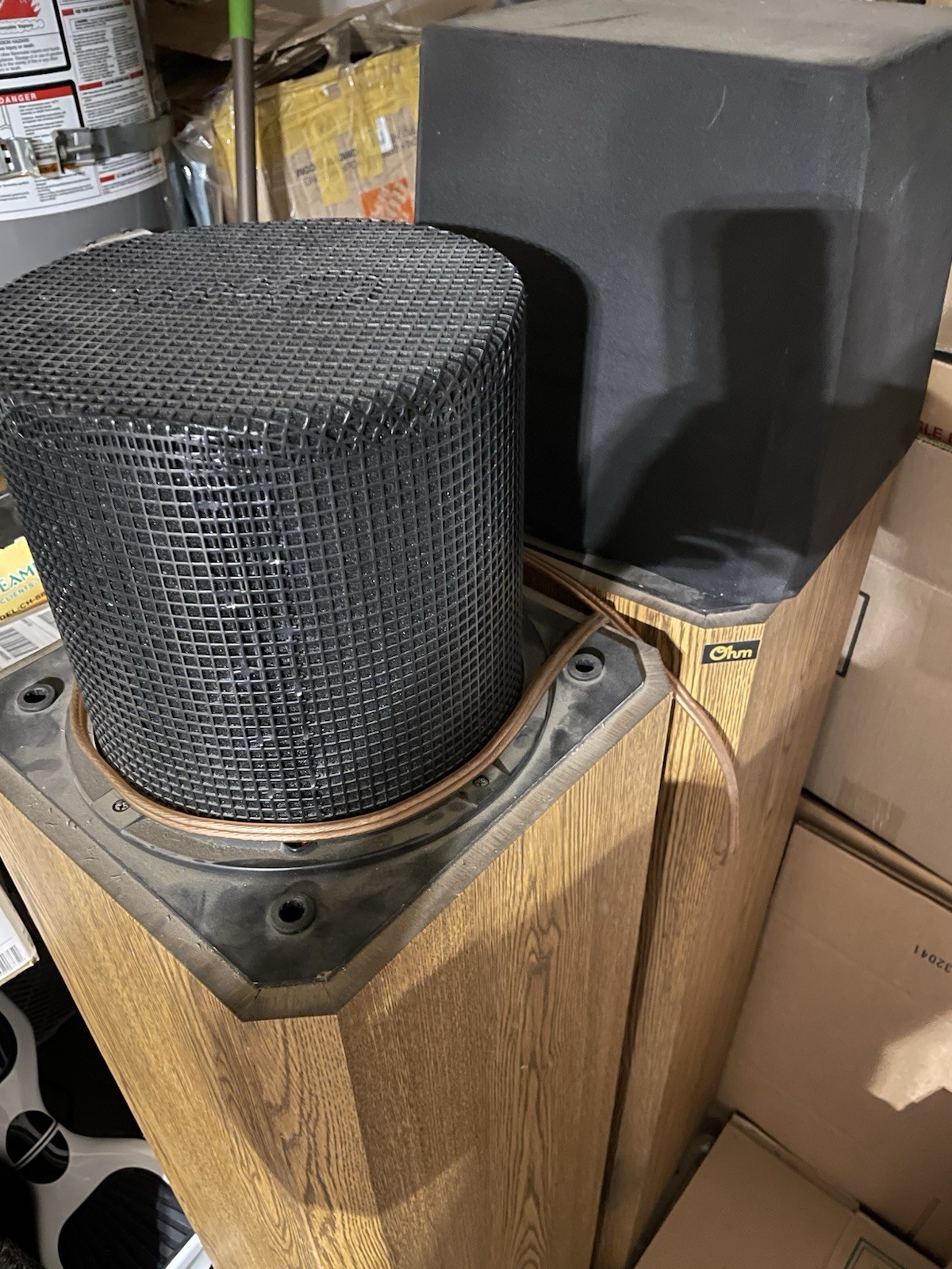 Vintage Pair OHM FRS-15 Full- Range Speakers- Very Good Condition- Rare- Tested