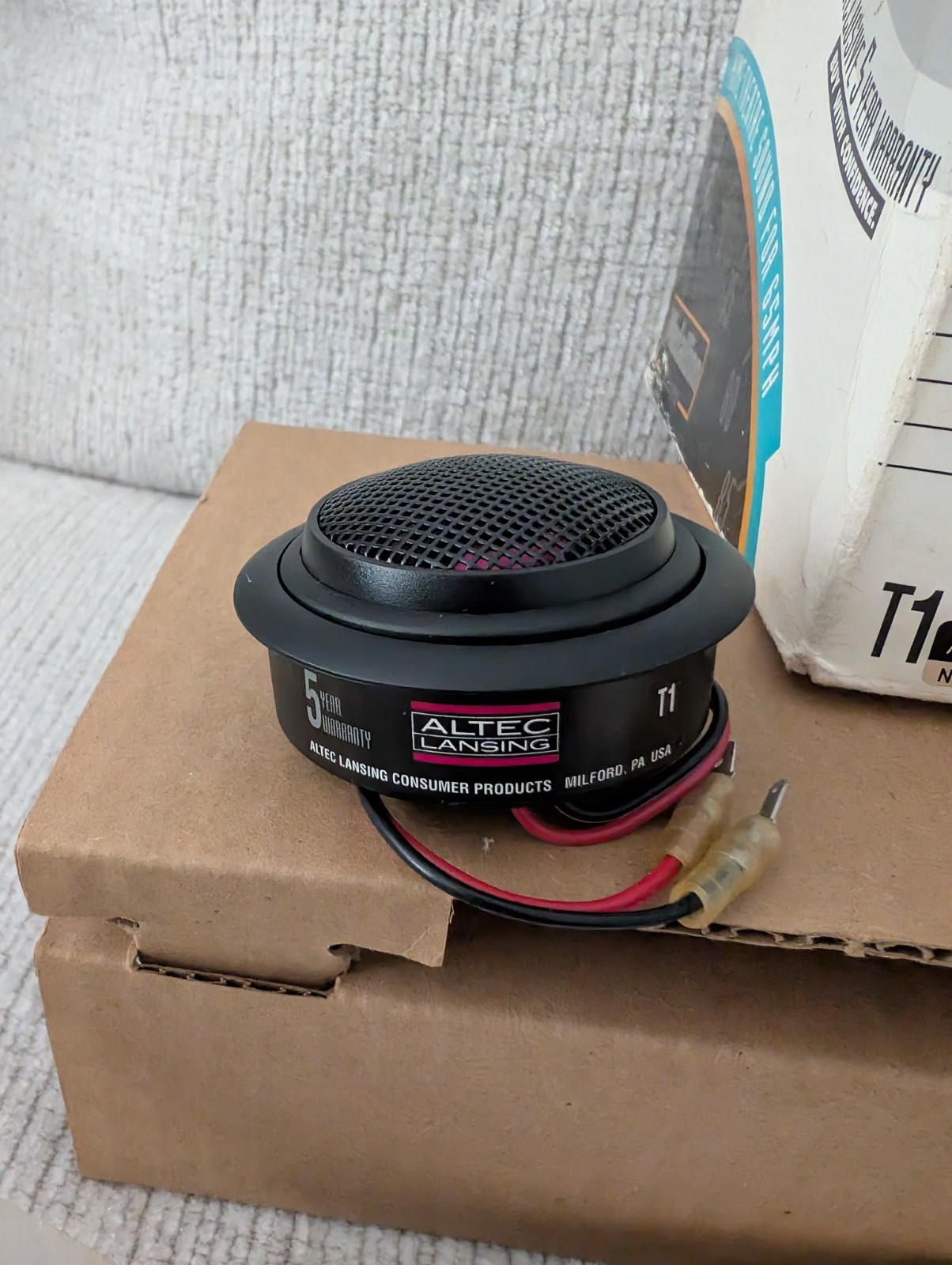 Old School Altec Lansing Neodymium Tweeters Pair Vintage Audio