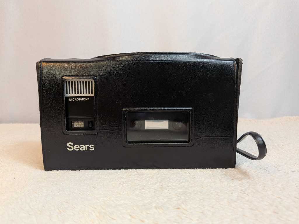 Sears Solid State Cassette Recorder Auto Stop – Portable w/ Case