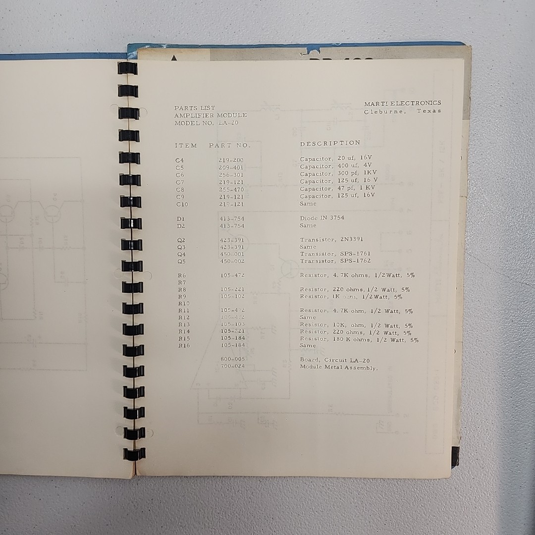 Marti Electronics R-50/ 450 Reciever Instruction Manual