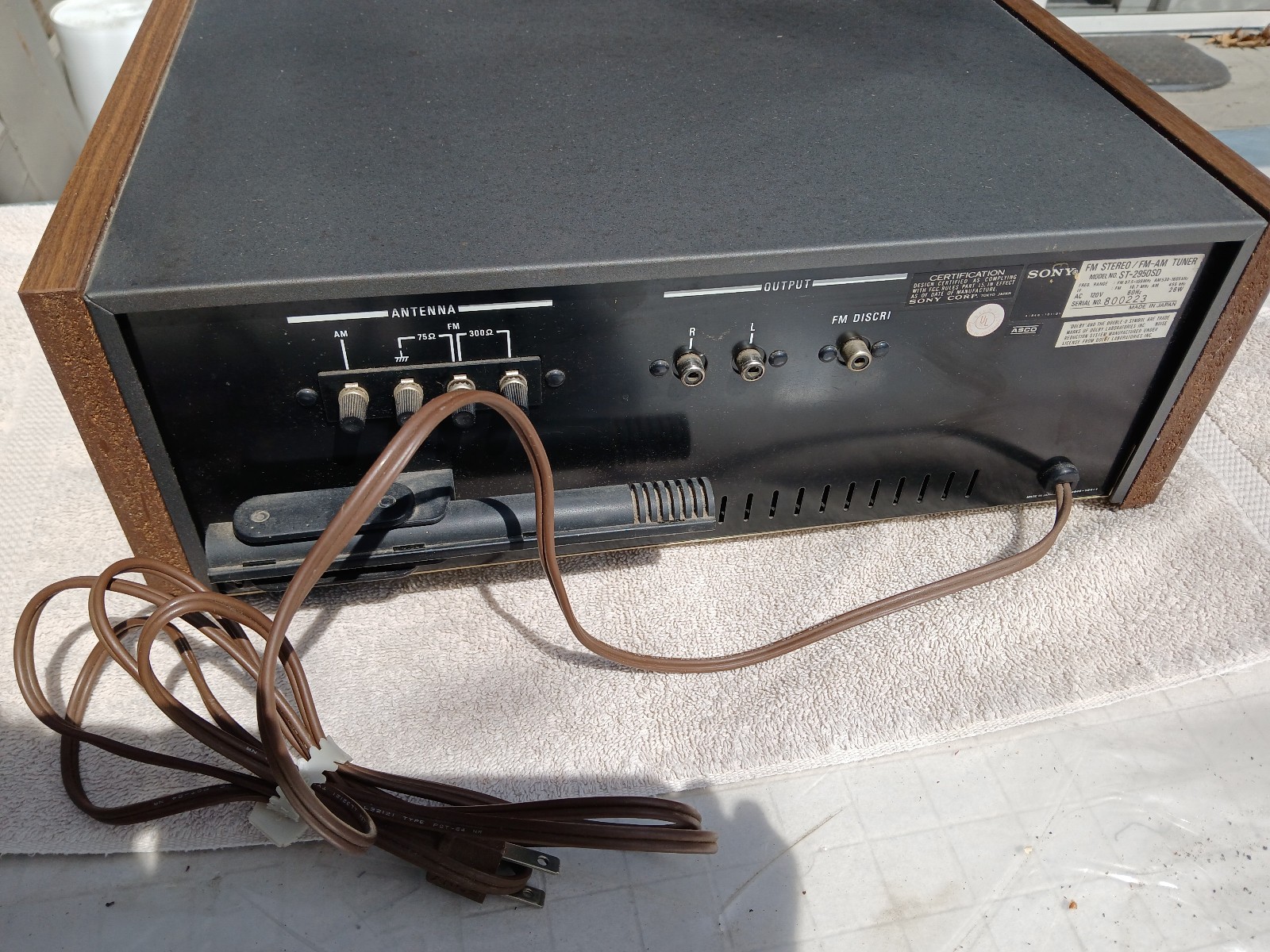 SONY ST-2950SD Tuner in Excellent Condition