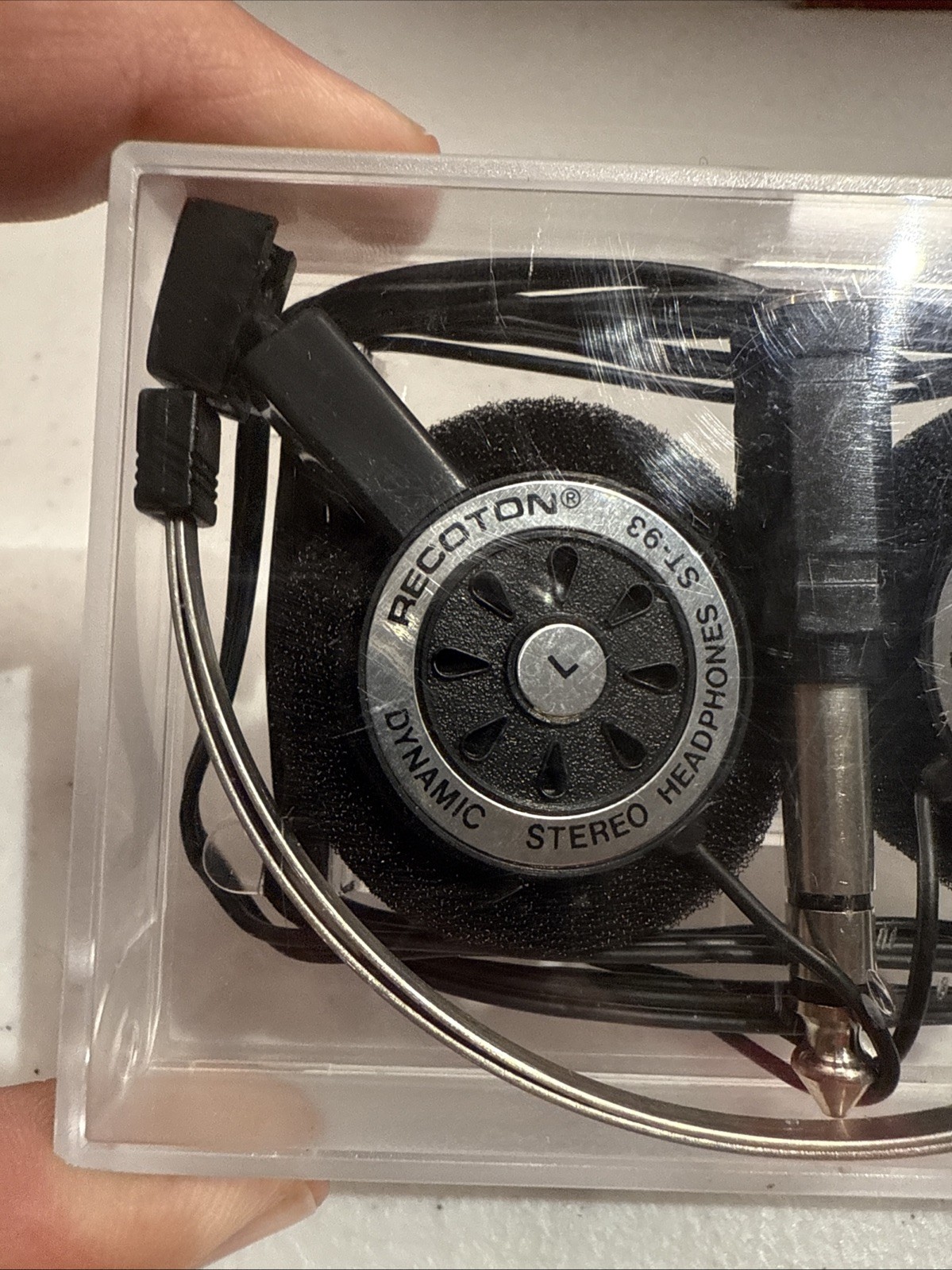 RARE NEW VINTAGE RECOTON ST-93 DYNAMIC STEREO HEADPHONES SAMARIUM COBALT MAGNET