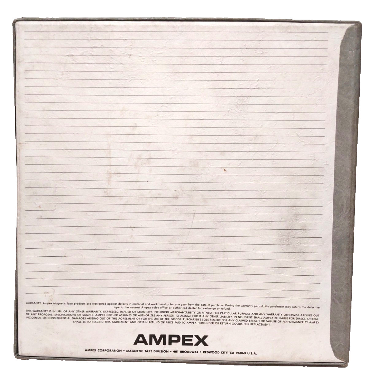 Ampex 456 Grand Master Studio Mastering Audio Tape 1/4″ x 2500′ 87246