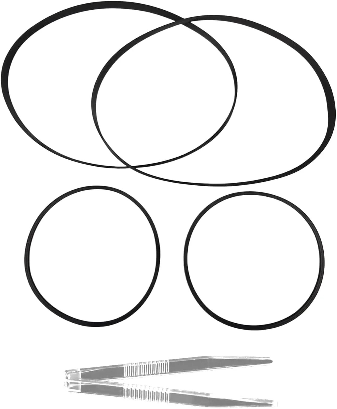 Cassette Deck Belt Kit (4-Pack) – Replacement Belts for Sony TC-WE435…