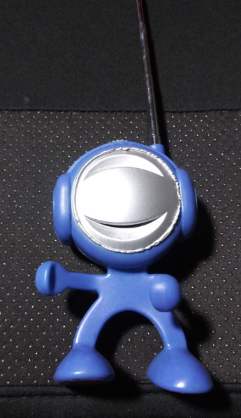 Retro BLUE Spaceman Headphones Scan Radio Vintage N.I.B. Bendable With Antenna
