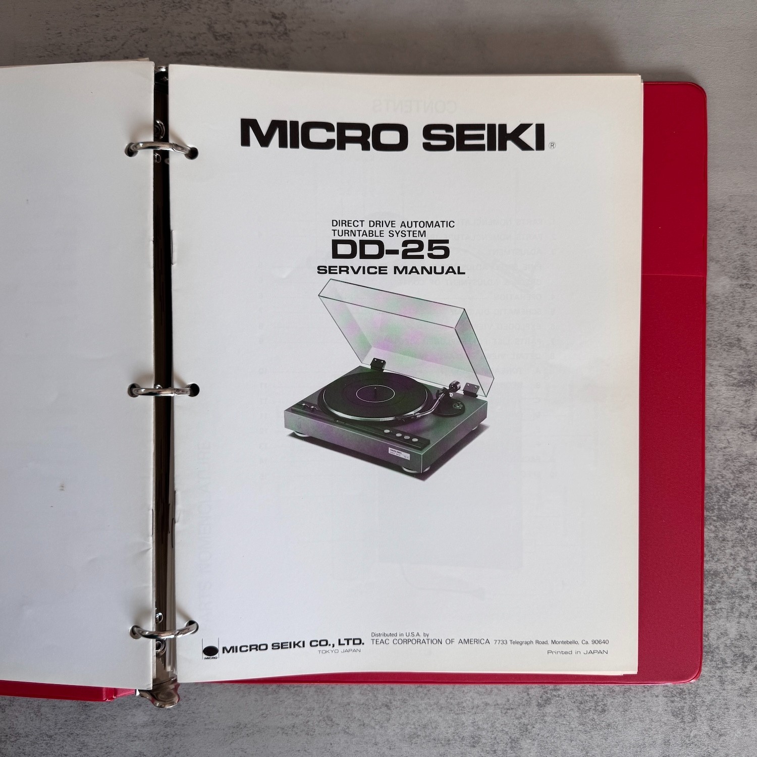 MICRO SEIKI DD-20/22/24/25/30/33/35/40, DDX, DQ, DQL, DQX, MB Service Manual Set