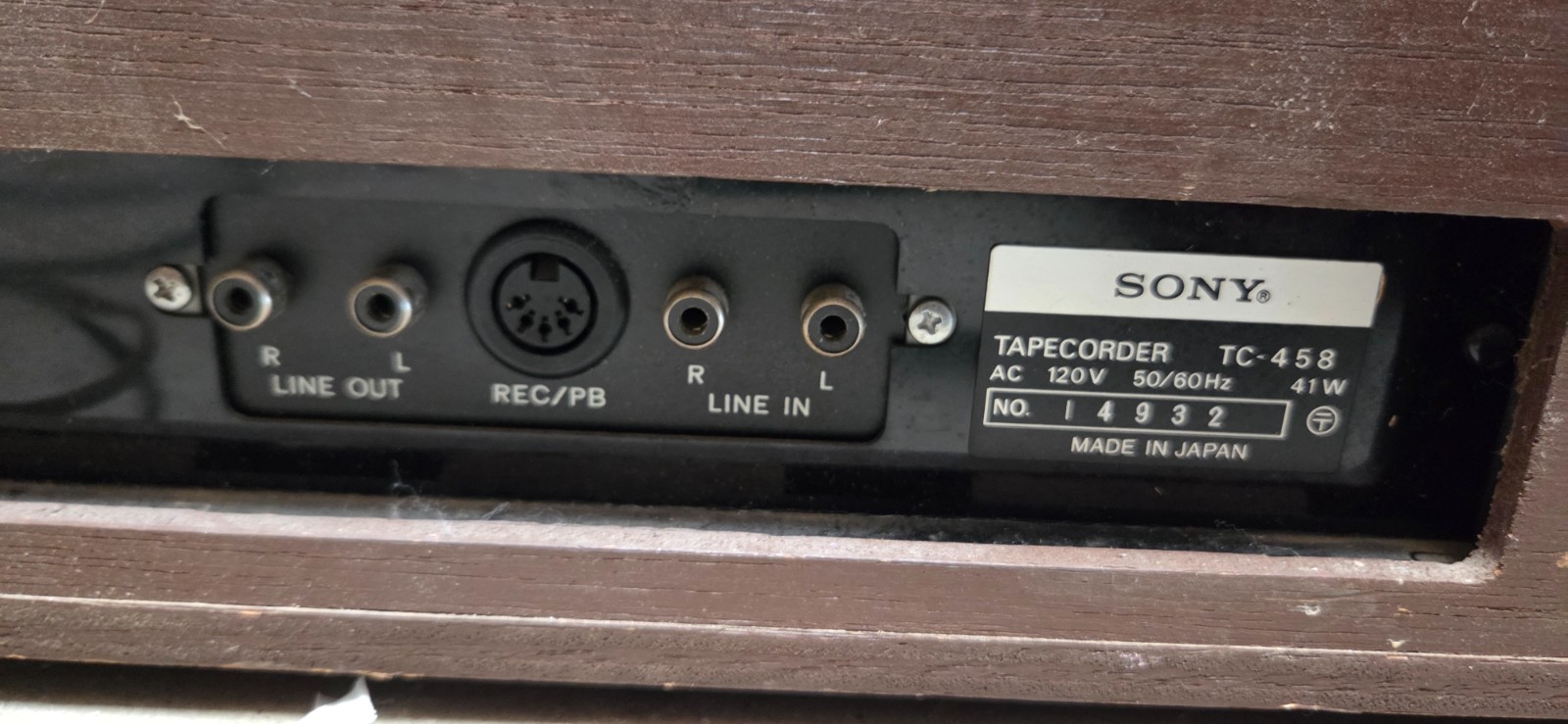 Sony TC-458 3-Head Reel-to-Reel Open Reel Deck – Powers On and Moves AS-IS
