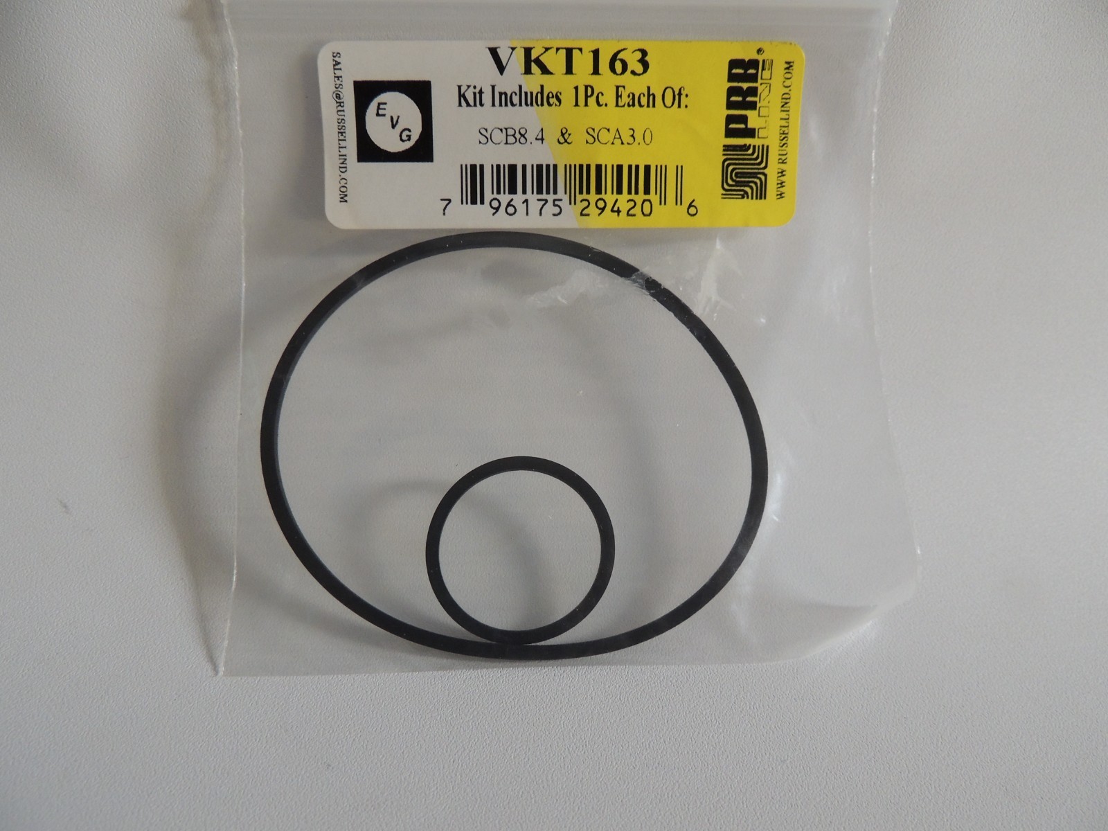 PRB VKT 163 VCR Belt Kit Includes 1 each of SCA8.4 SCA3.0 belts