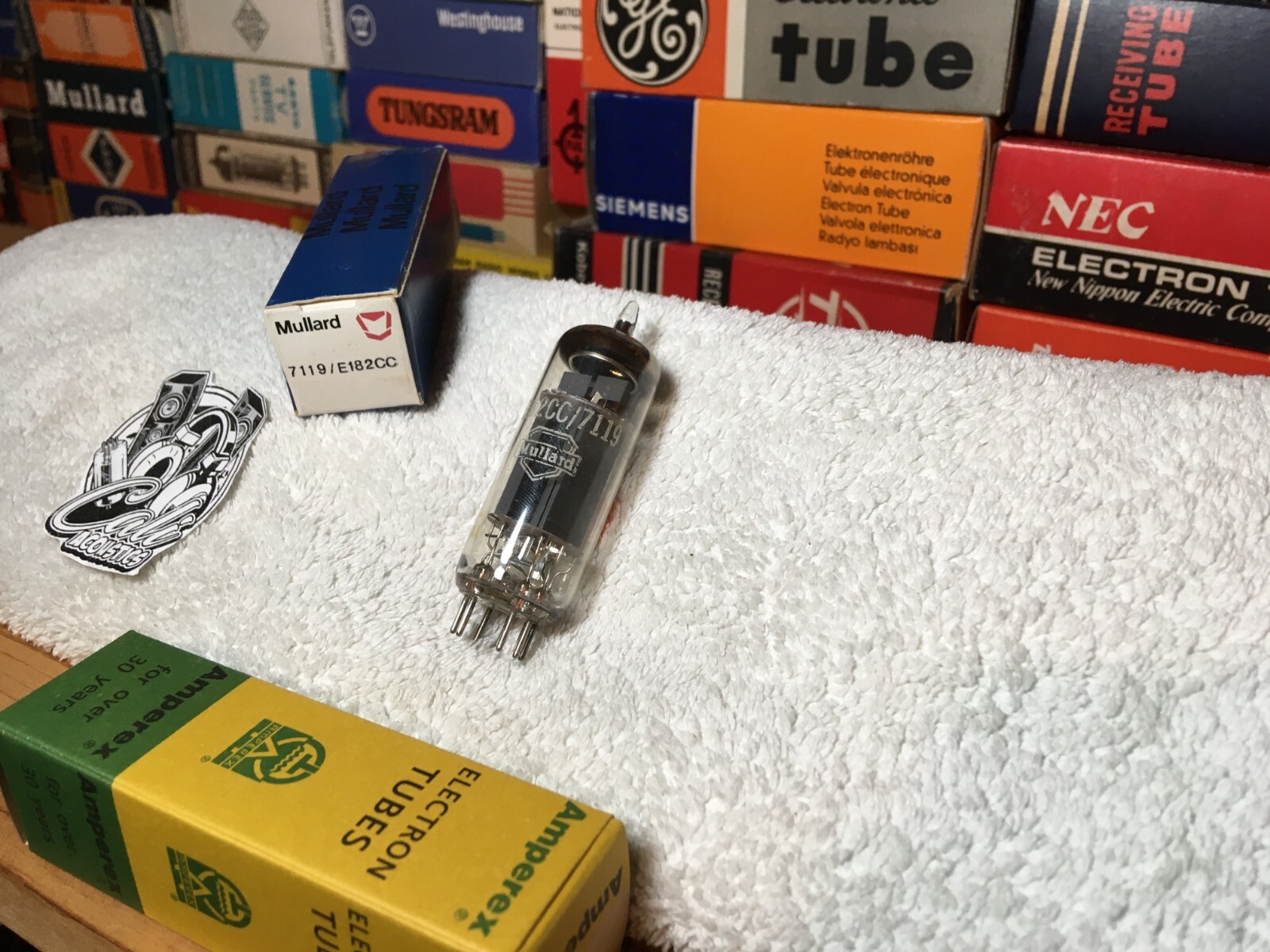 1 x NOS Mullard E182CC 7119 by Philips Amperex ~ 5687 Upgrade HolyGrailAudioTube