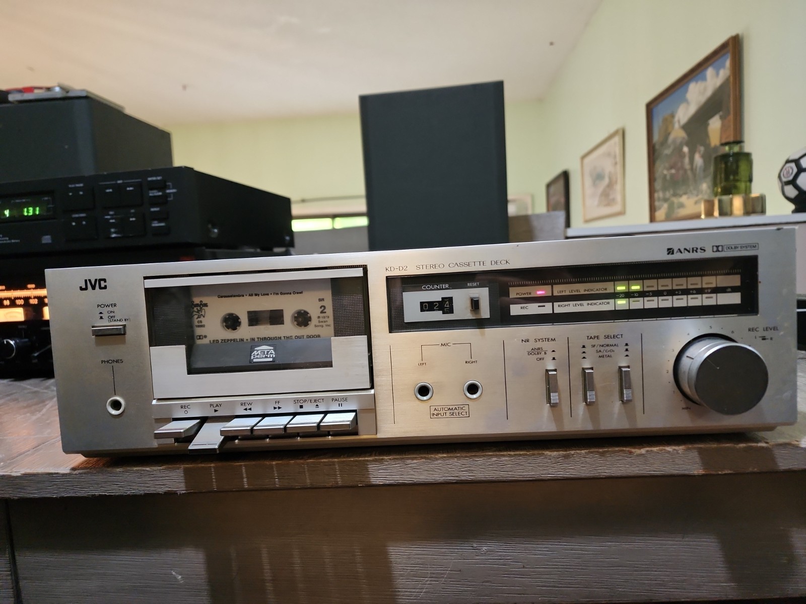 JVC KD-D2 Stereo Cassette Deck- Tested Working